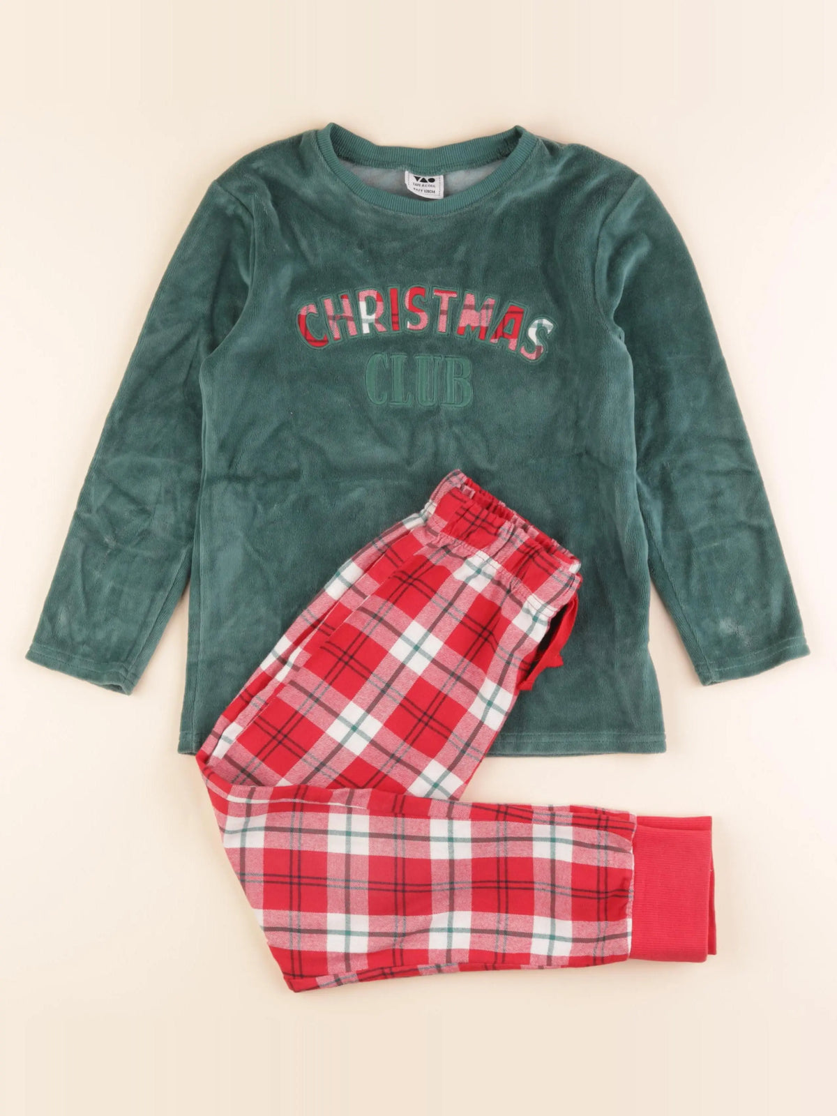 Tape à l'oeil - pyjama velours multicolore - 8 ans