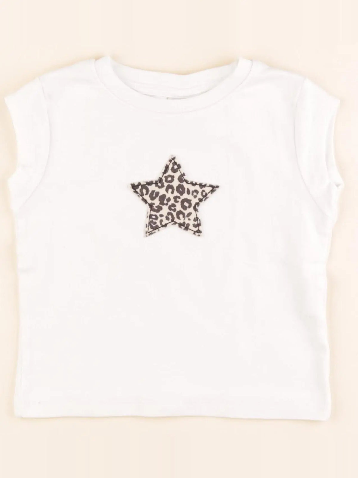 Zara - tee-shirt court blanc - 6/7 ans