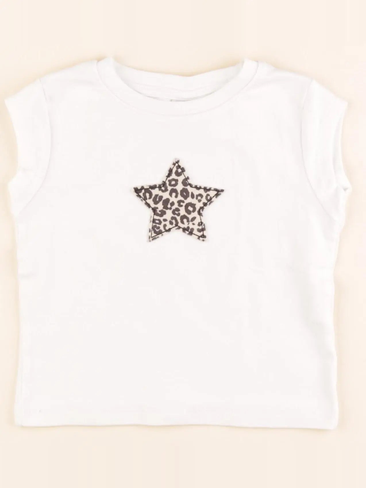 Zara - tee-shirt court blanc - 6/7 ans