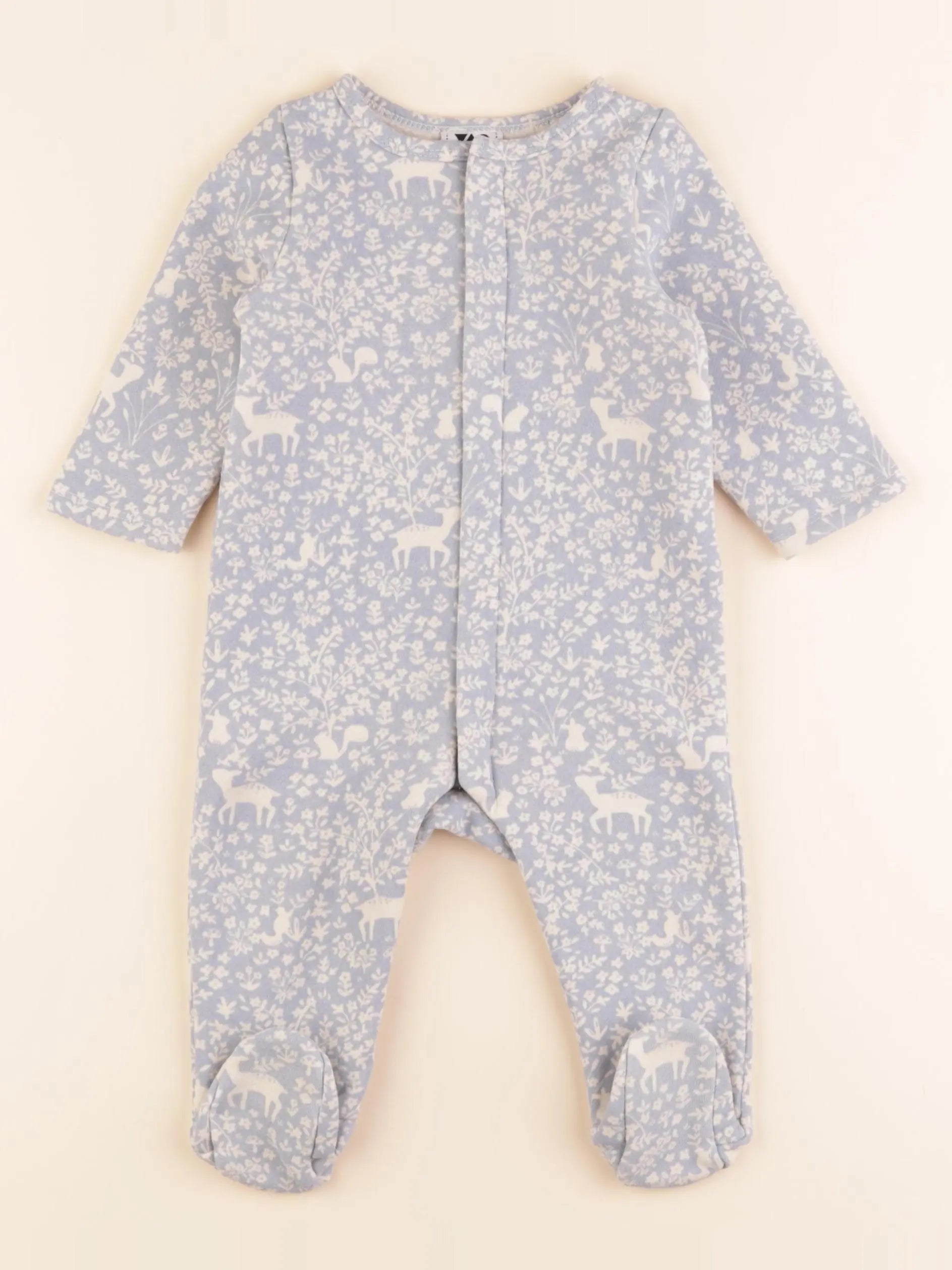 Tape à l'oeil - pyjama coton bleu - 6 mois