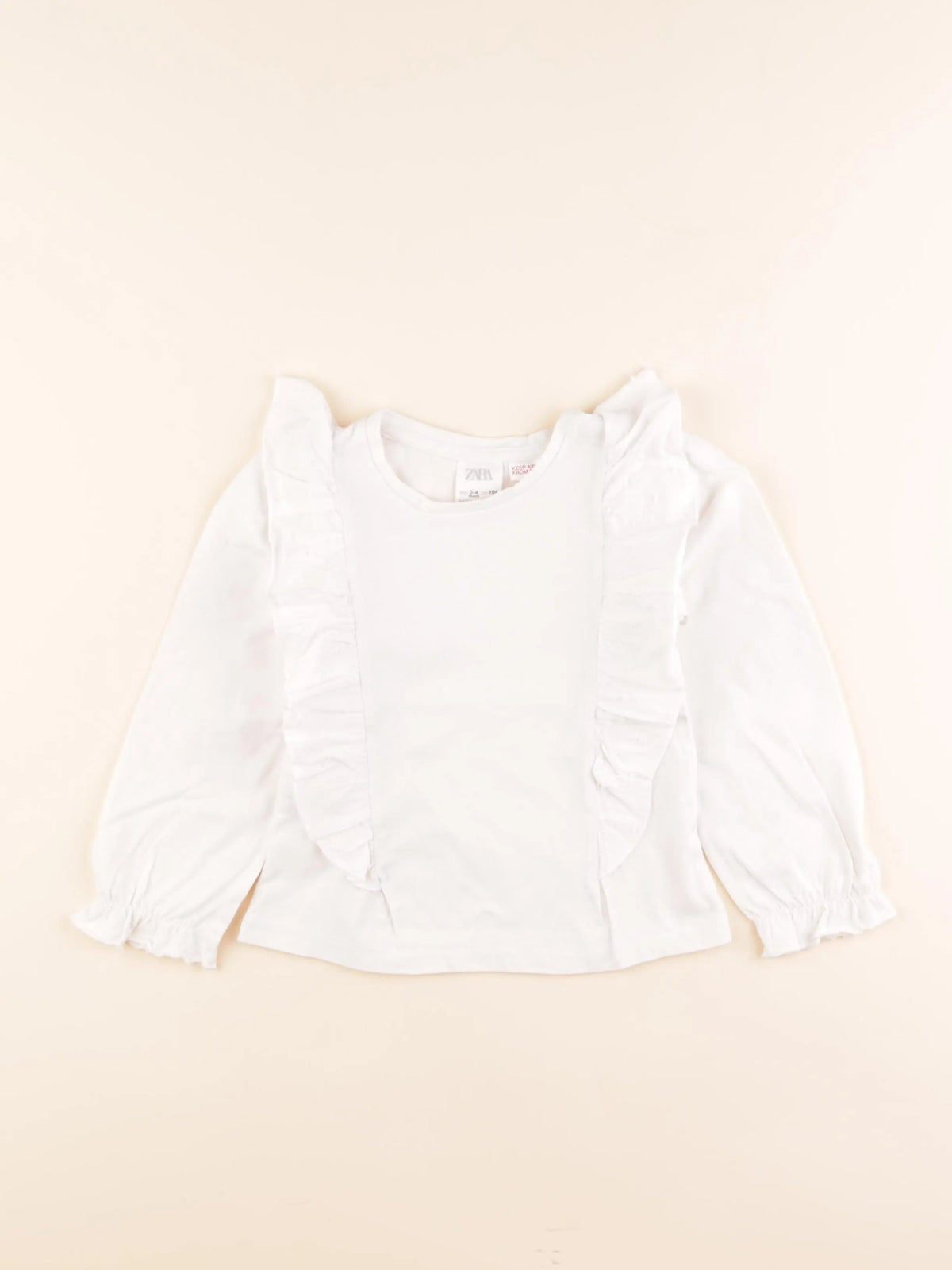 Zara - tee-shirt blanc - 3/4 ans