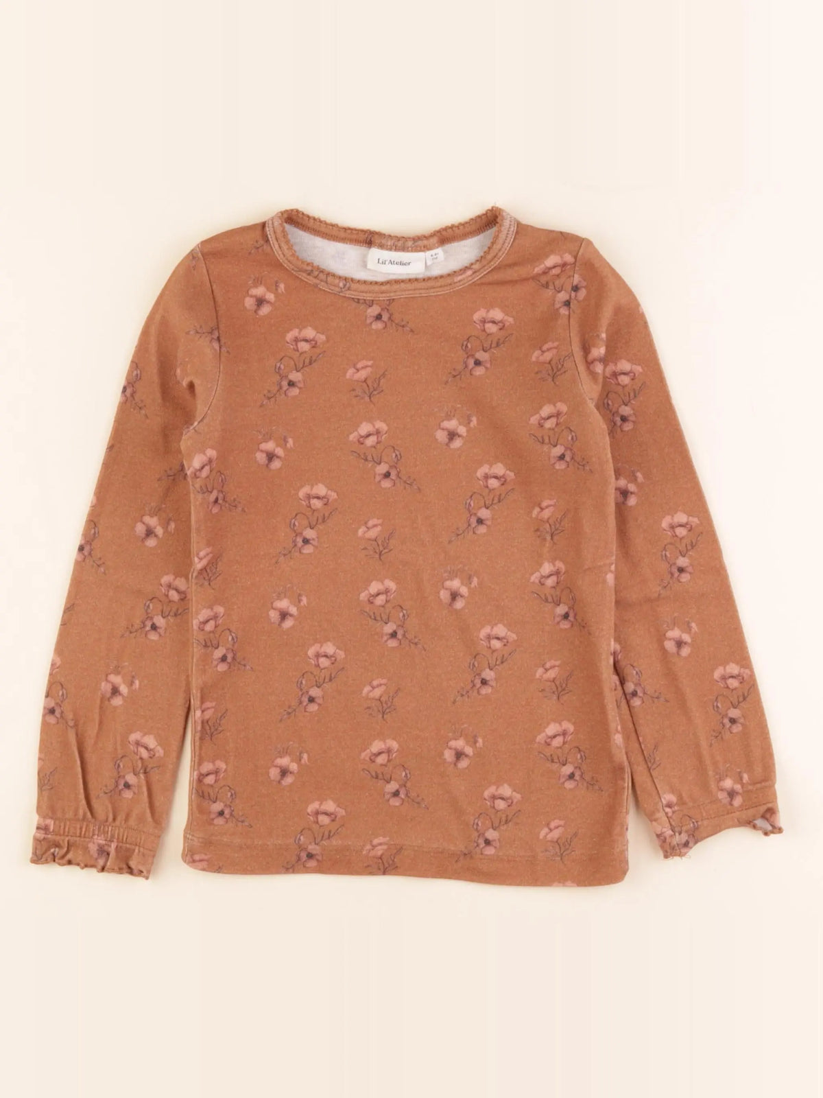 Lil'Atelier - tee-shirt marron - 4/5 ans