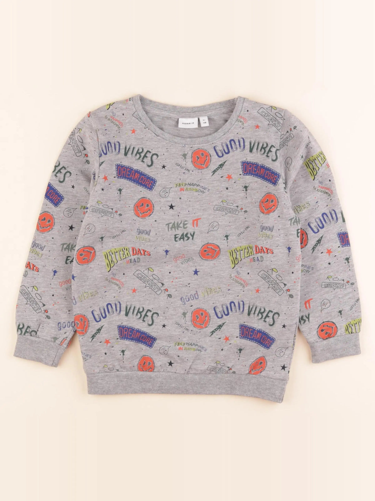 Name it - sweat gris - 5 ans