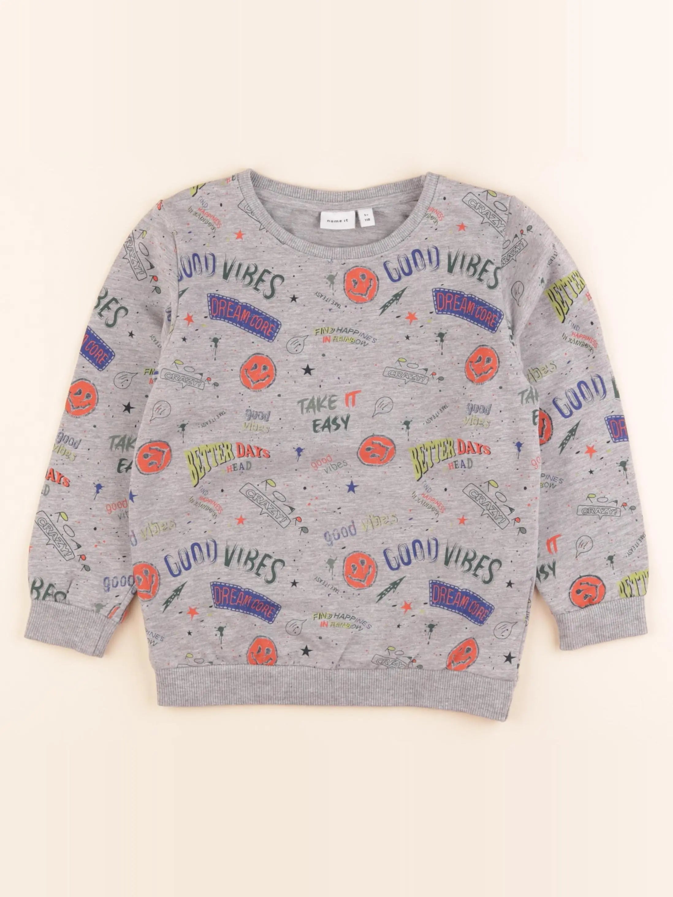 Name it - sweat gris - 5 ans