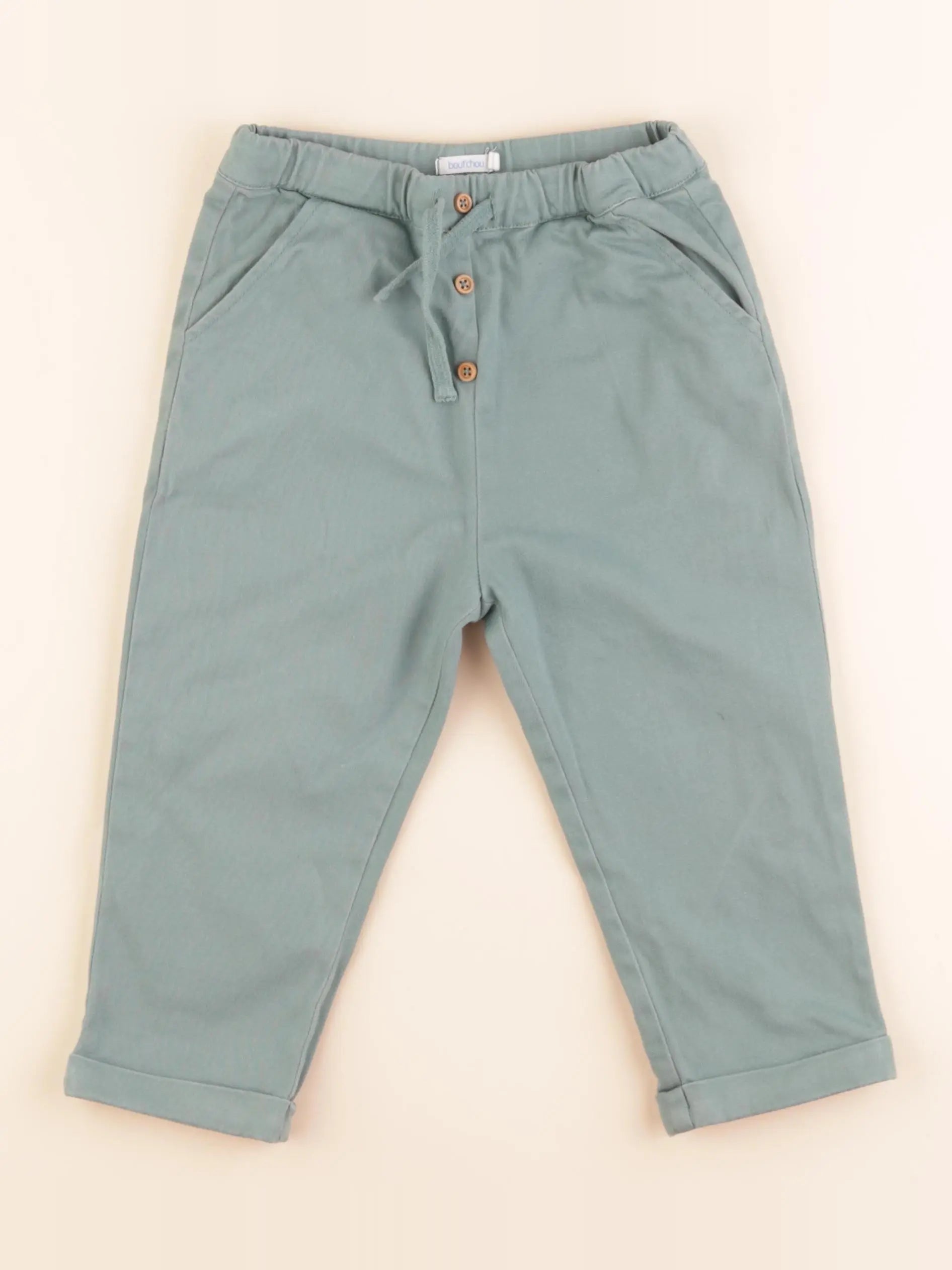 Boutchou - pantalon vert - 24 mois
