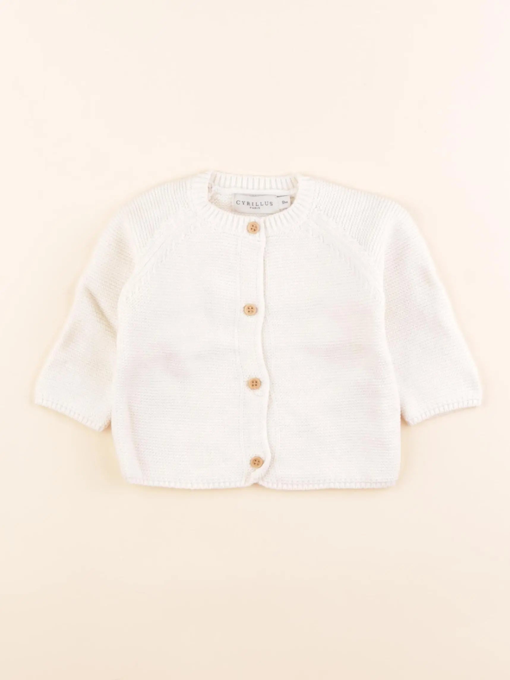 Cyrillus - gilet beige - 9 mois