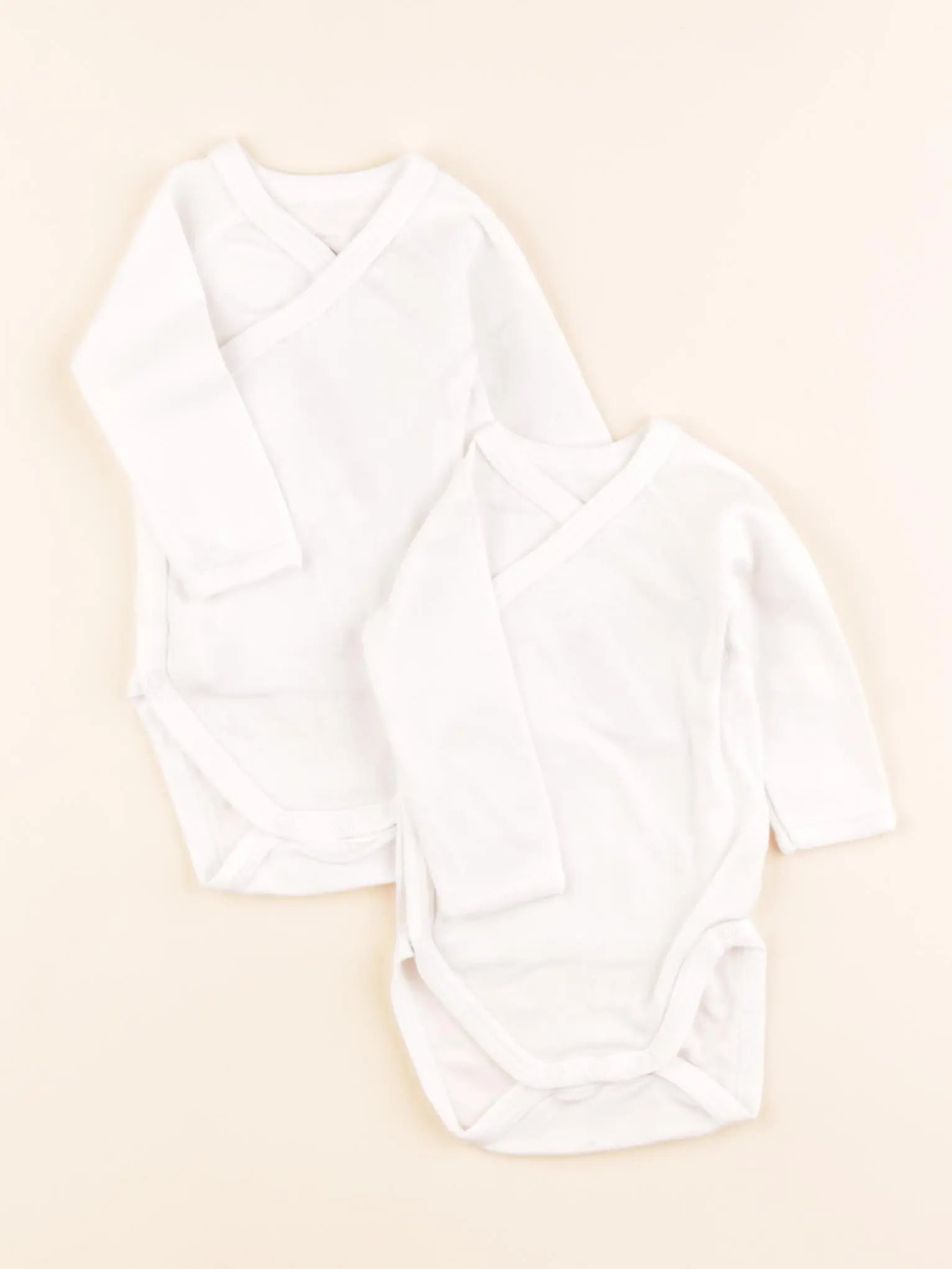 Petit Bateau - lot de 2 bodies en coton blanc - 1 mois