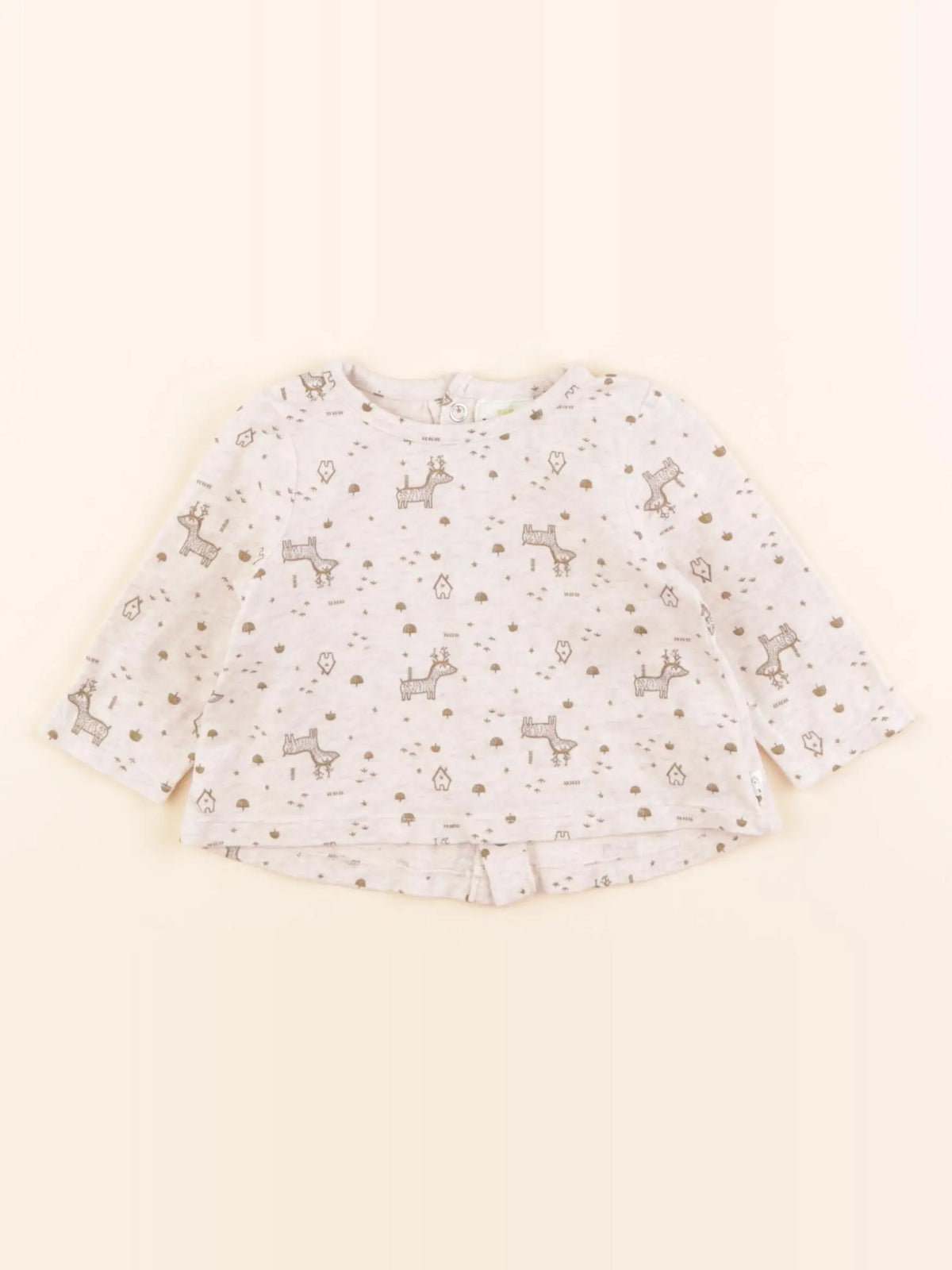 Tape à l'oeil - tee-shirt beige - 3 mois