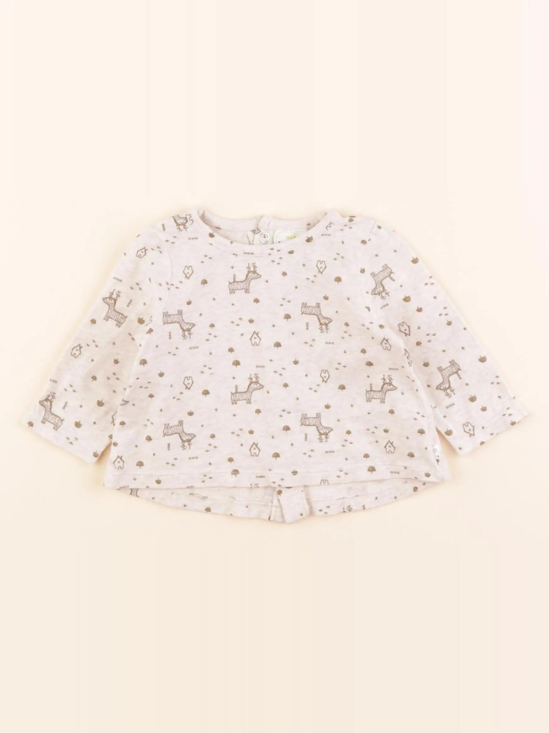 Tape à l'oeil - tee-shirt beige - 3 mois