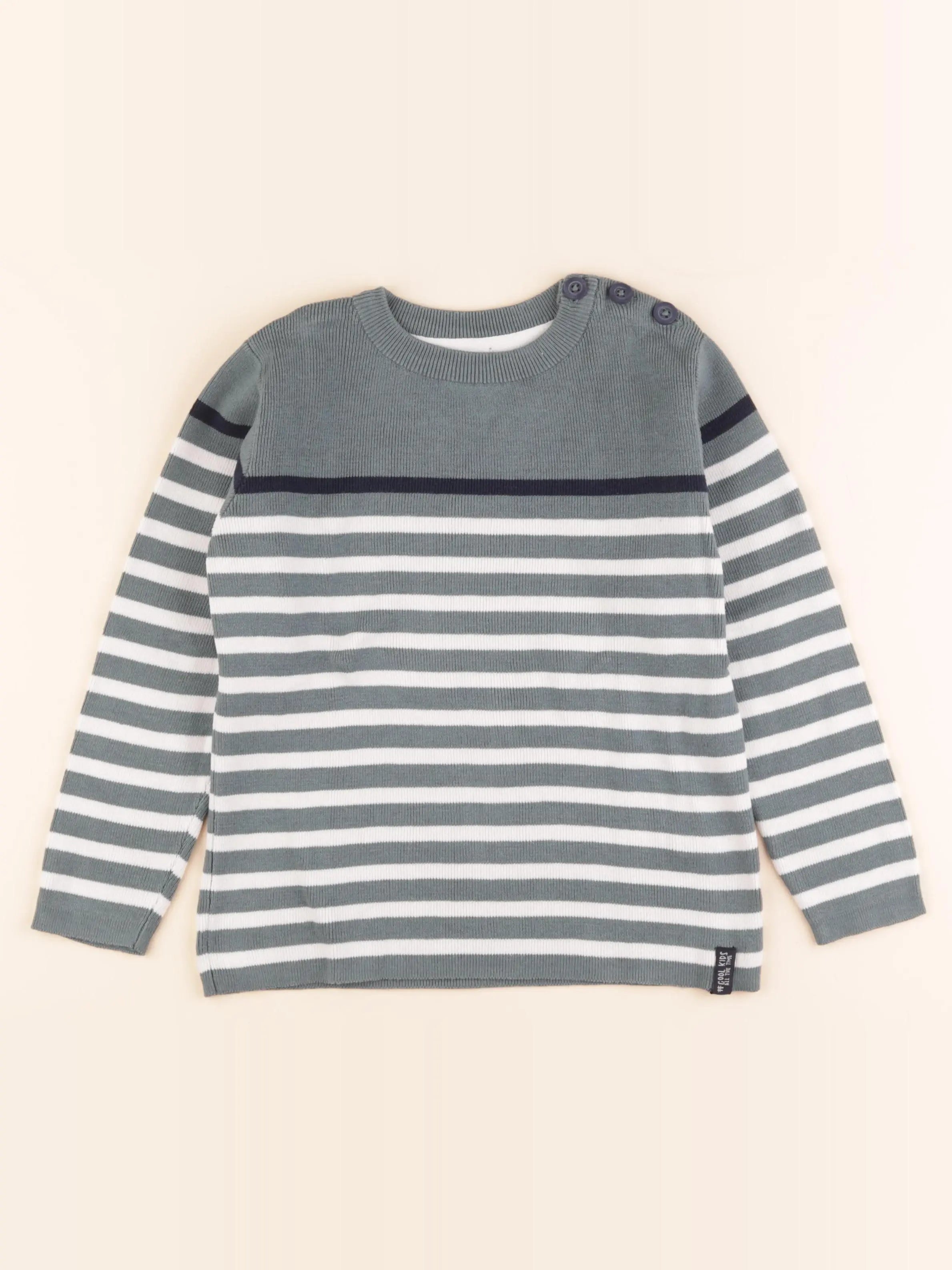 Vertbaudet - pull vert - 6 ans