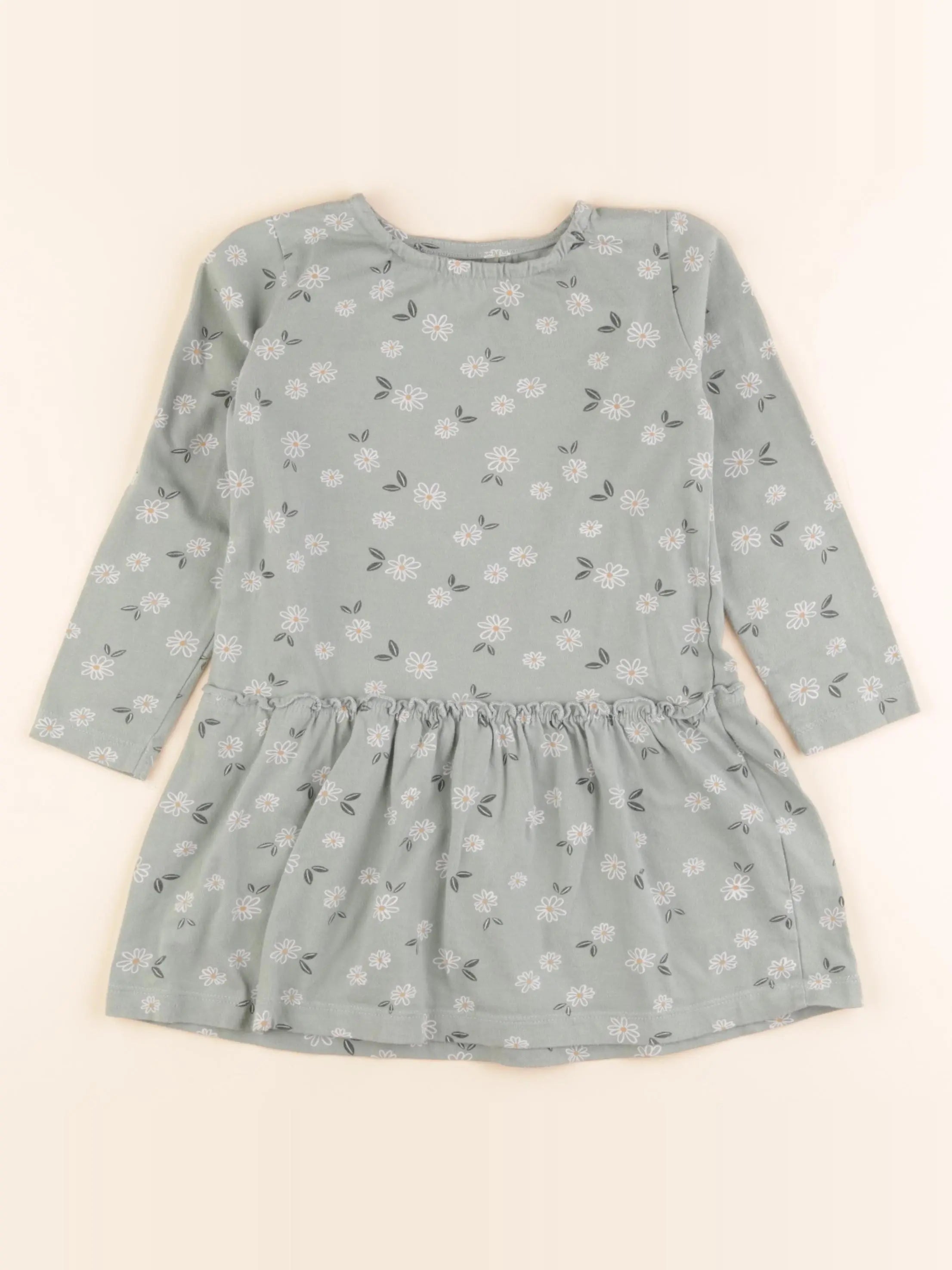 Vertbaudet - robe vert - 5 ans