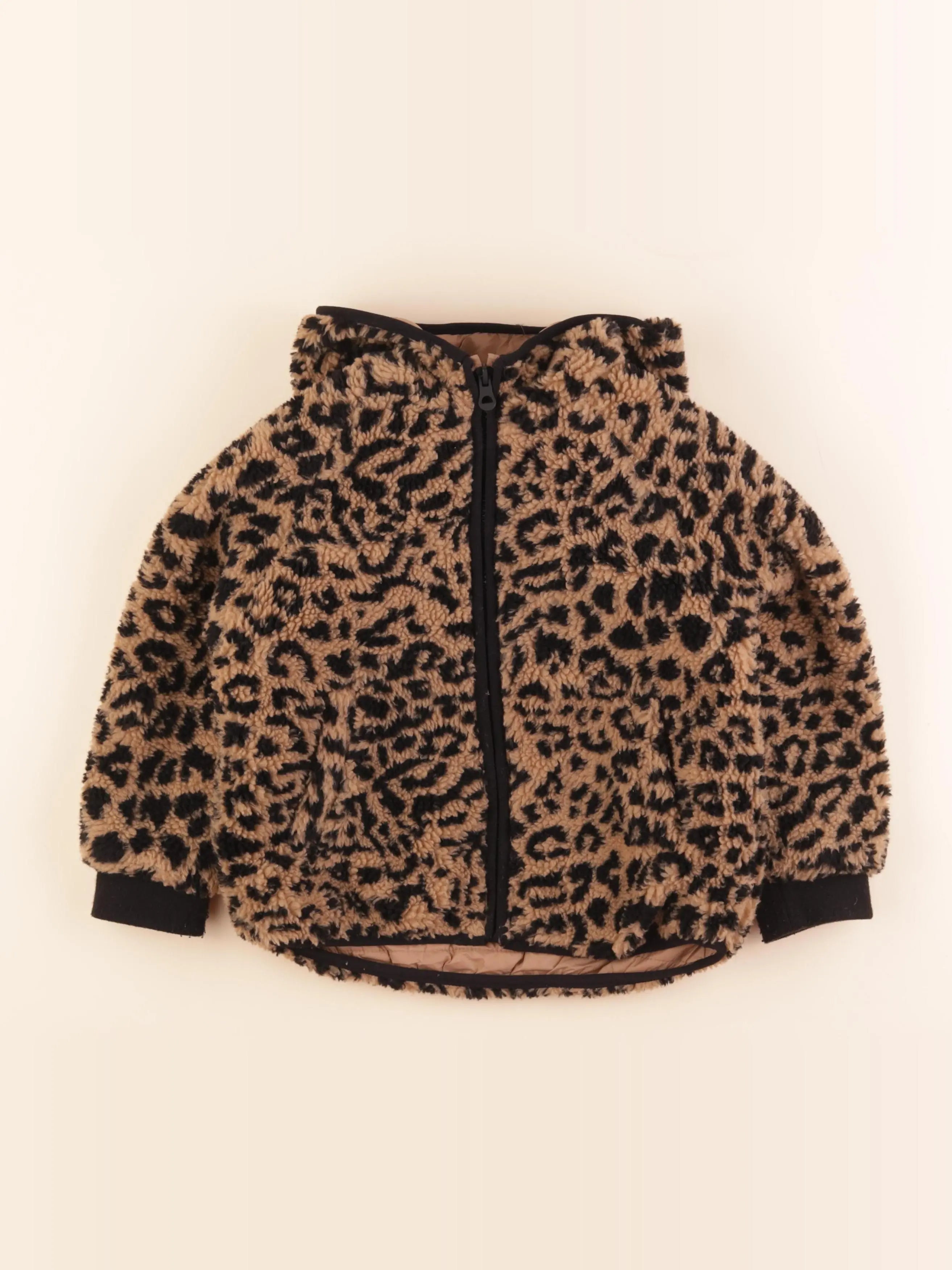 Zara - veste marron, noir - 4/5 ans