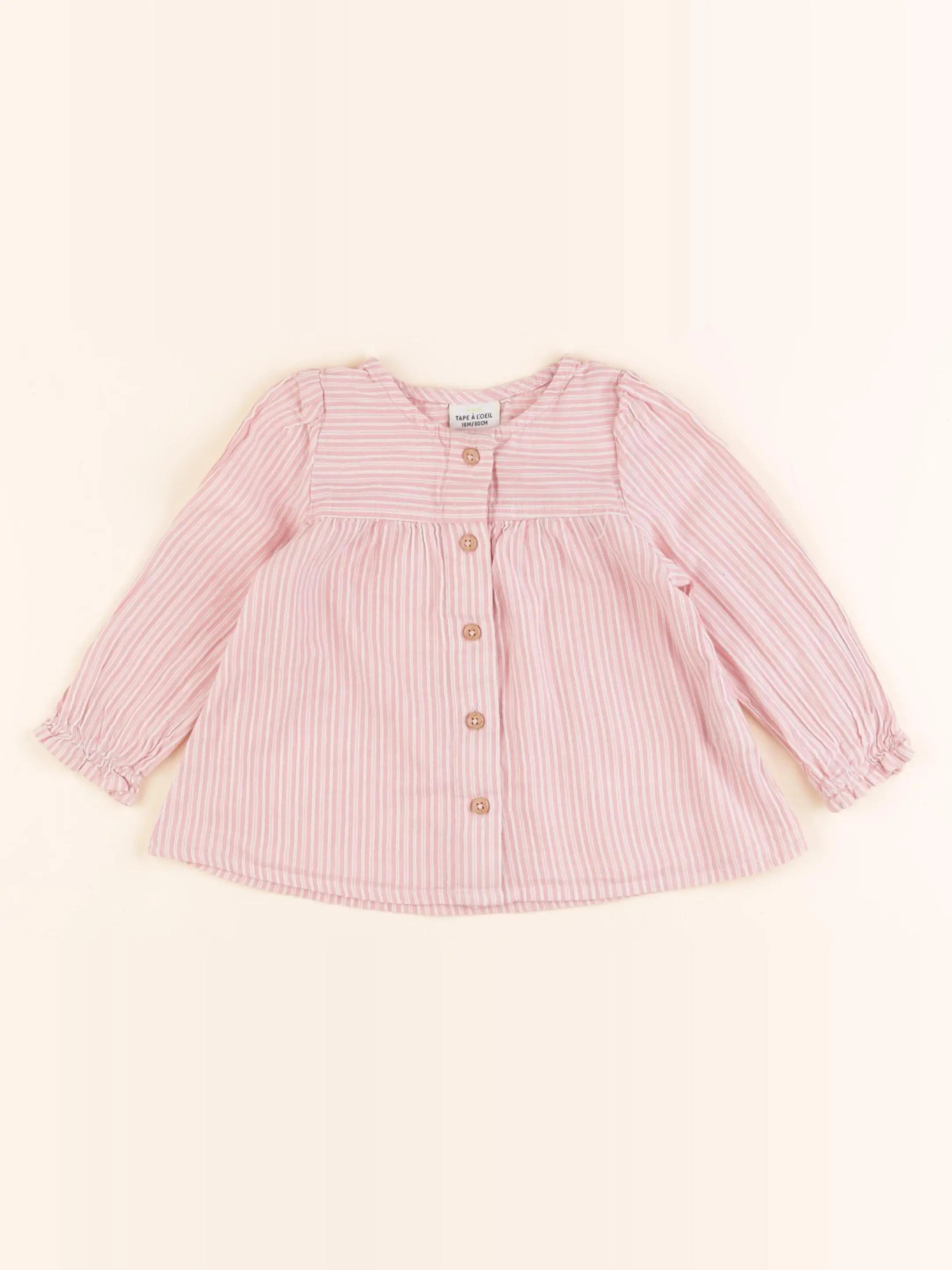 Tape à l'oeil - blouse rose - 18 mois
