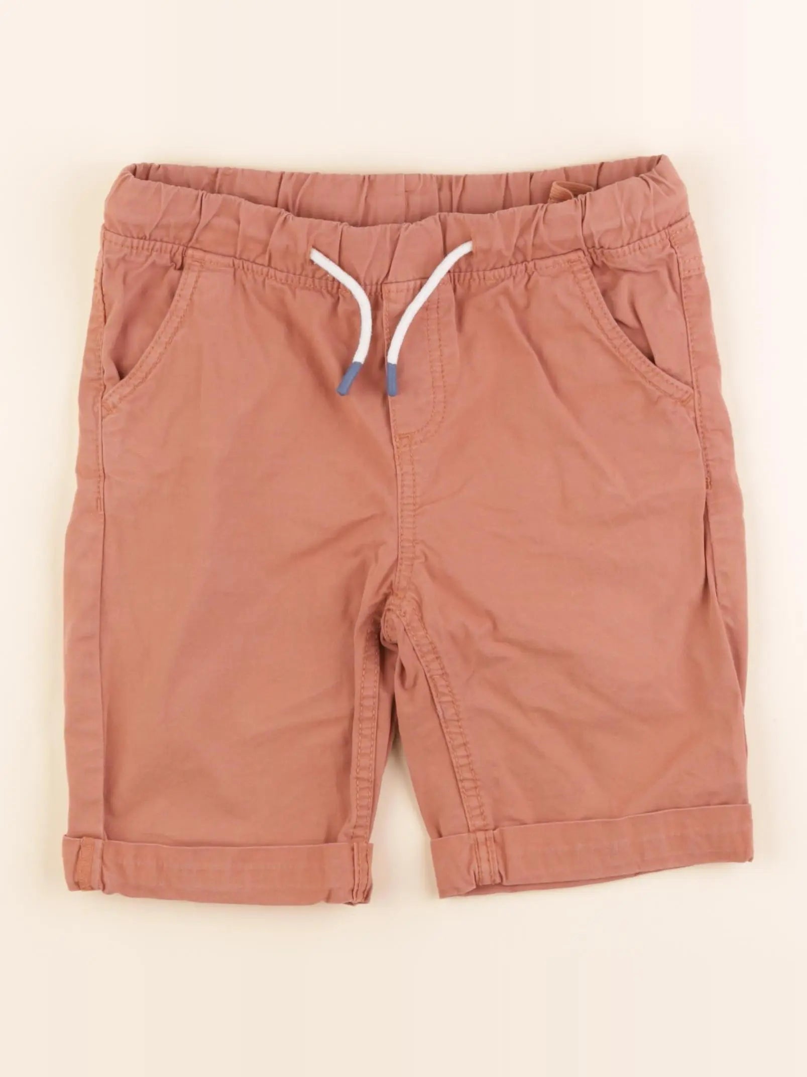 Vertbaudet - short orange - 8 ans