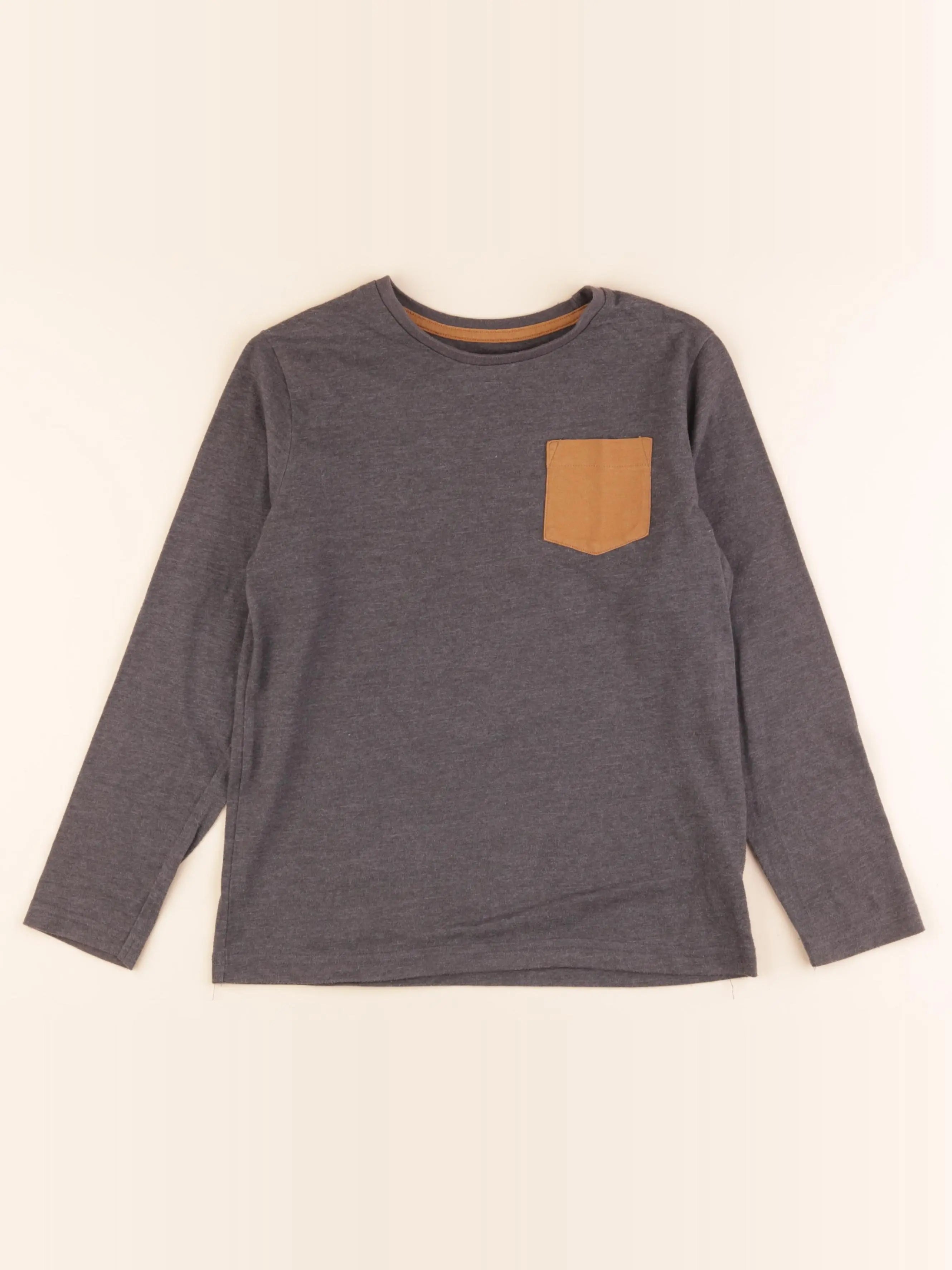 Vertbaudet - tee-shirt gris - 10 ans