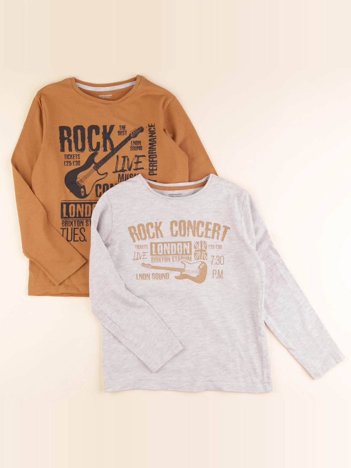 Vertbaudet - lot de 2 tee-shirts multicolore - 10 ans