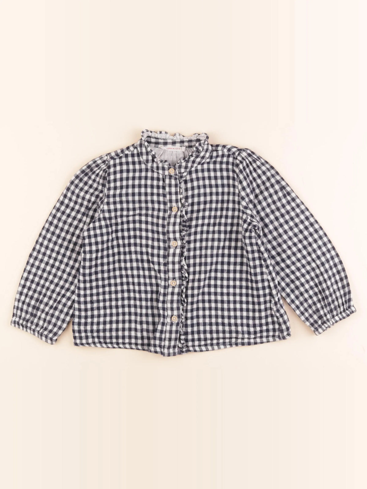Monoprix - blouse bleu, blanc - 5 ans