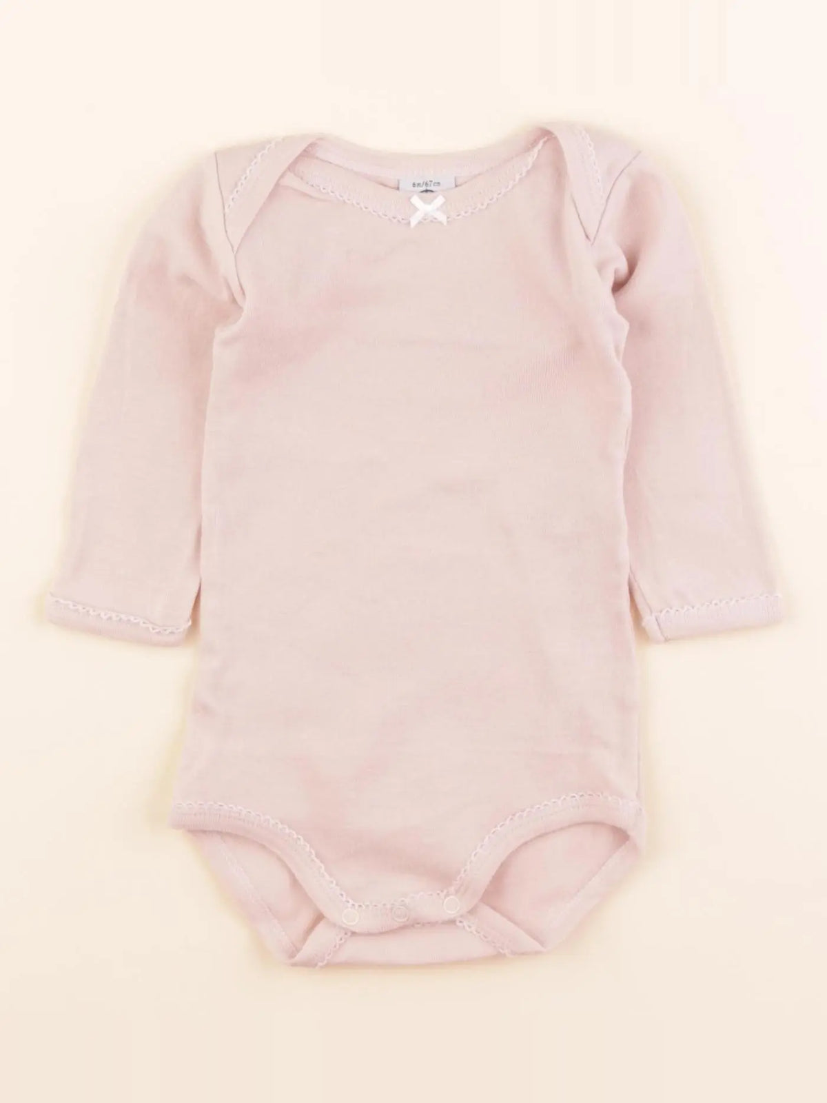 Petit Bateau - body rose - 6 mois