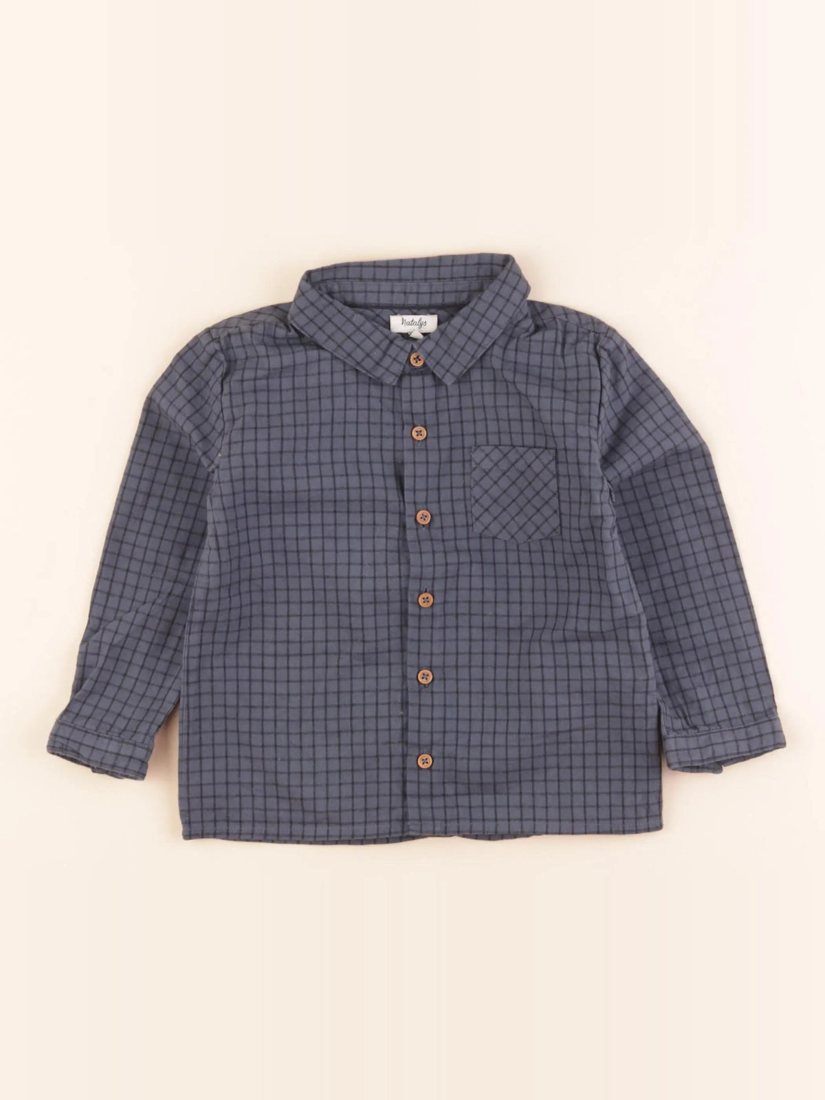 Natalys - chemise bleu - 36 mois