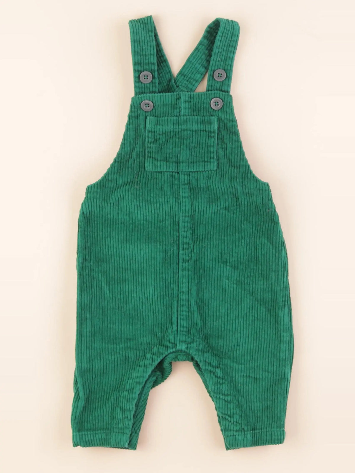 Petit Bateau - salopette vert - 6 mois