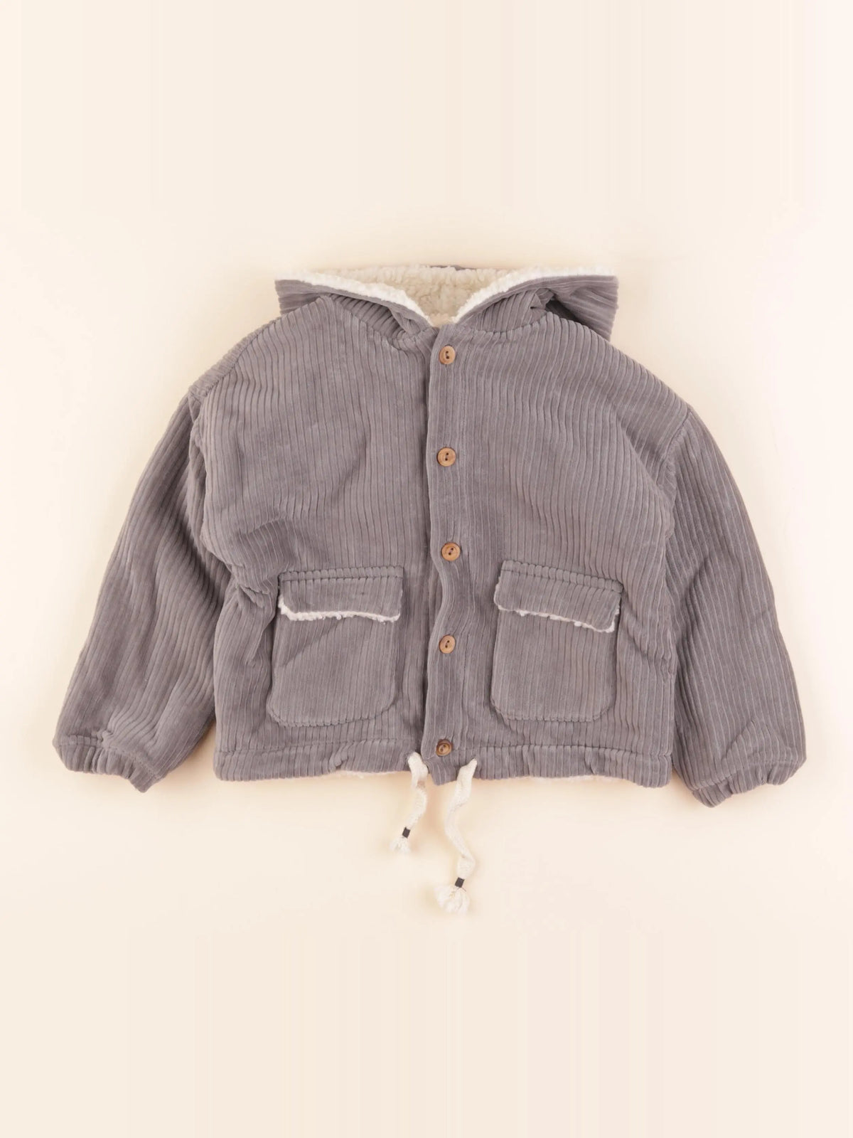 Buho - veste doublé gris - 3 ans