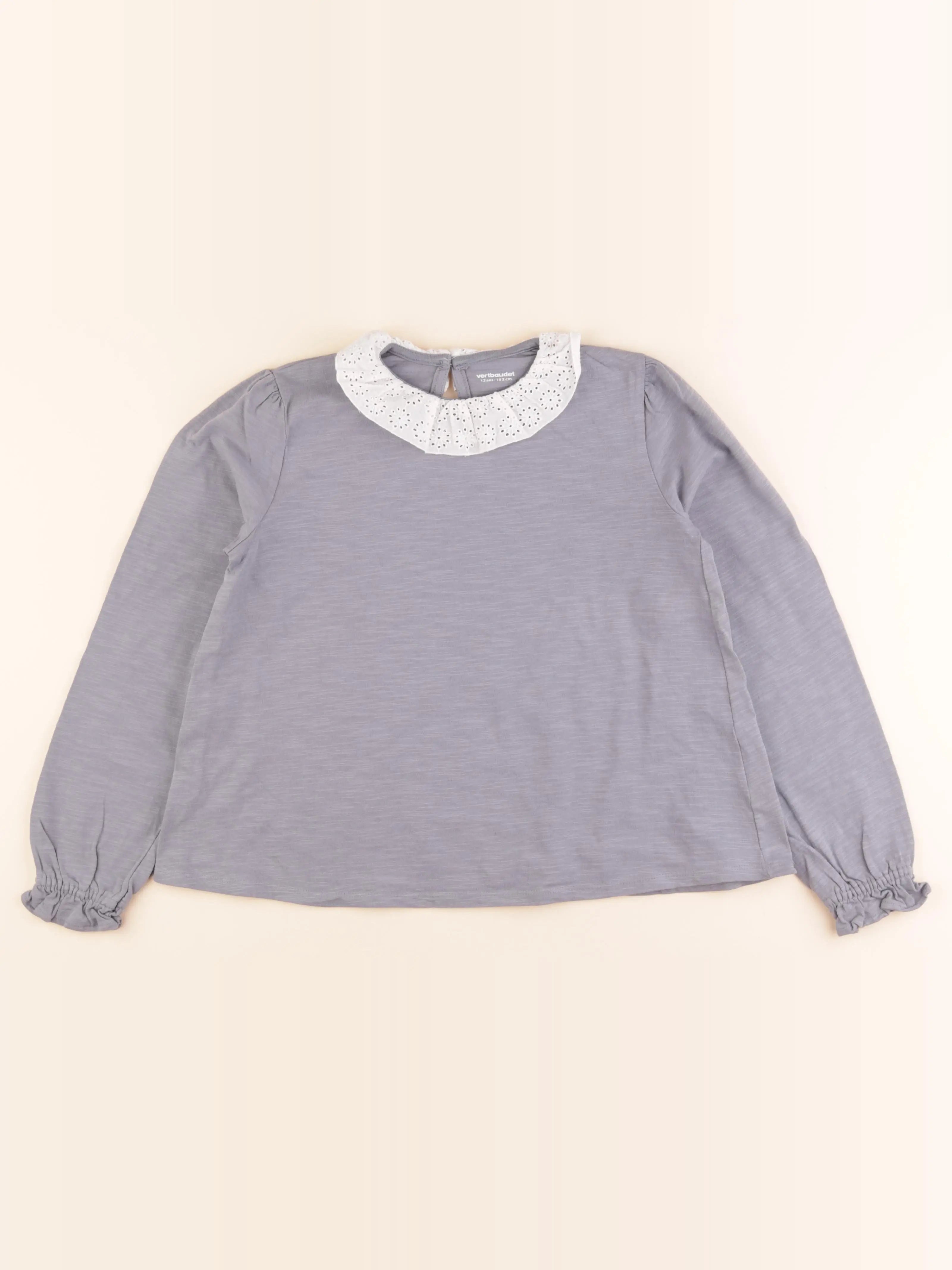 Vertbaudet - tee-shirt gris - 12 ans