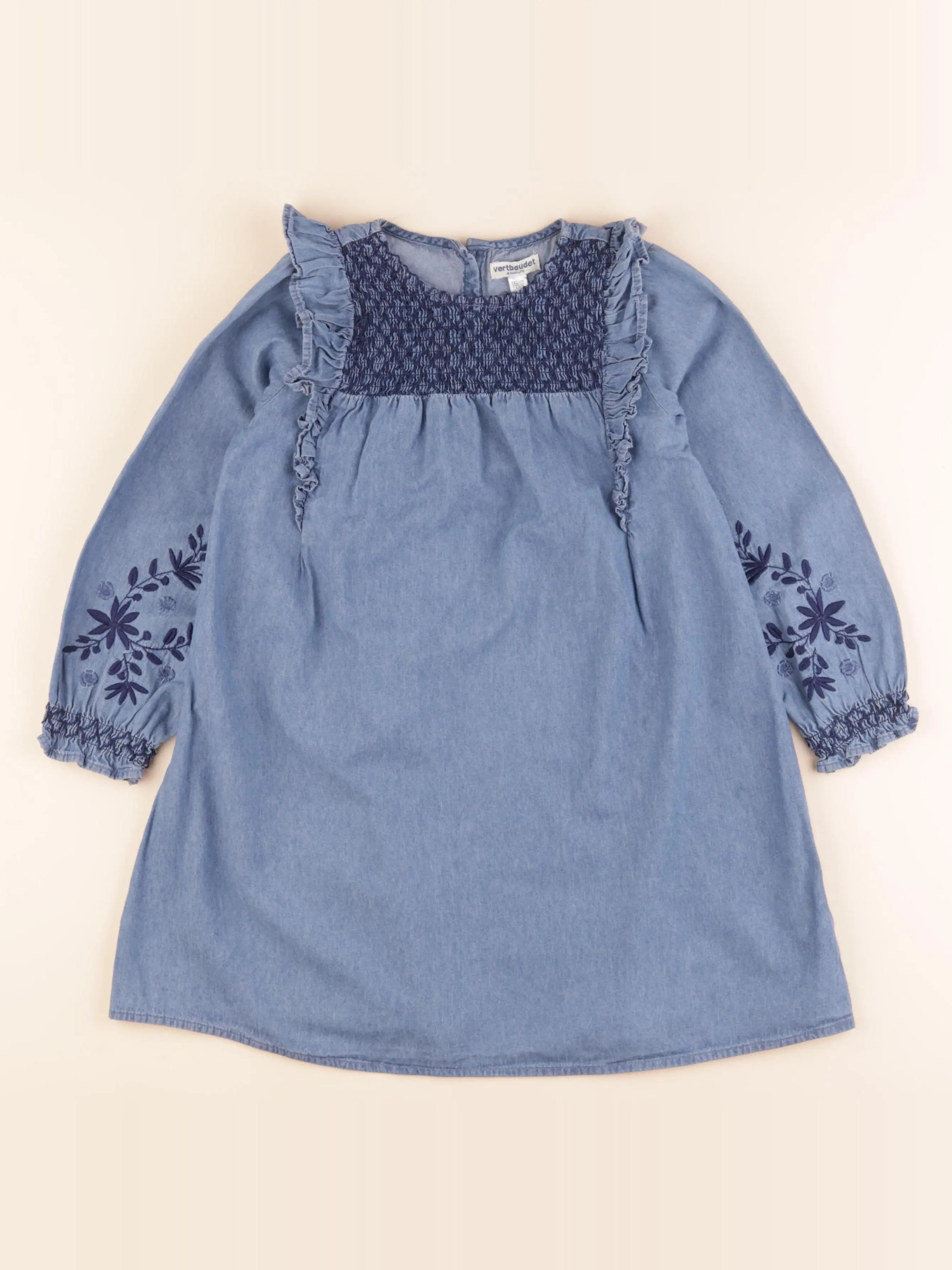 Vertbaudet - robe bleu - 7 ans