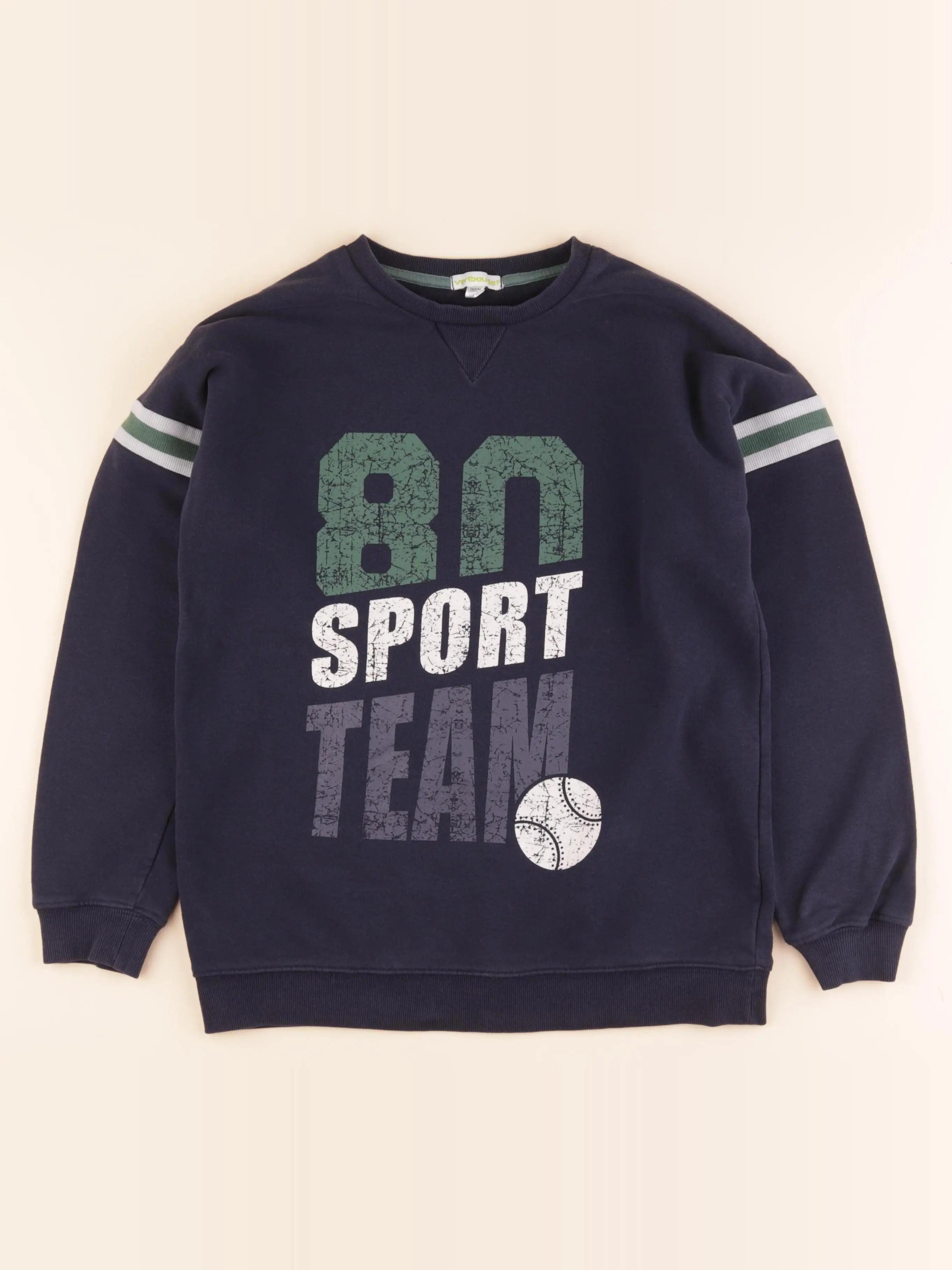 Vertbaudet - sweat bleu - 12 ans