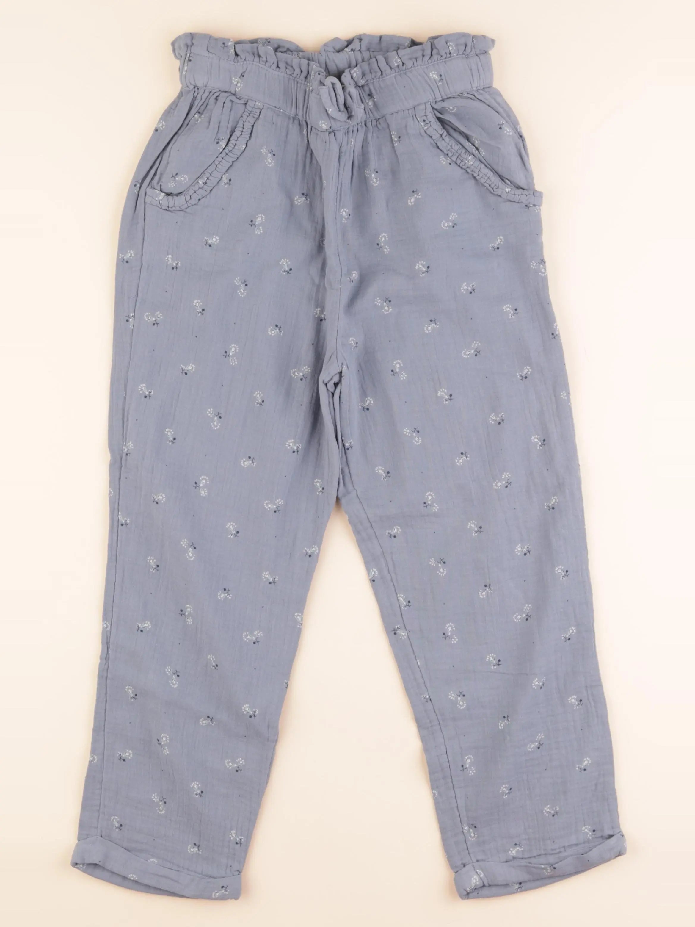 Vertbaudet - pantalon bleu - 10 ans