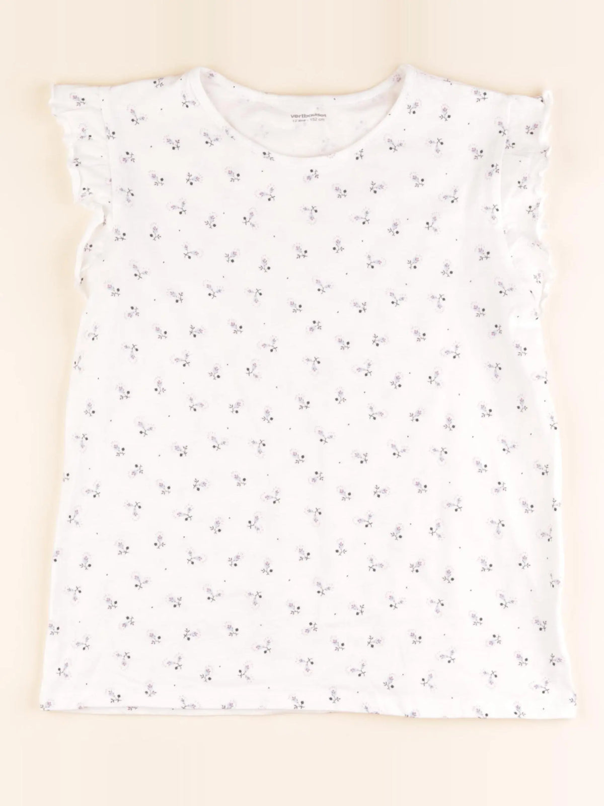 Vertbaudet - tee-shirt blanc - 12 ans