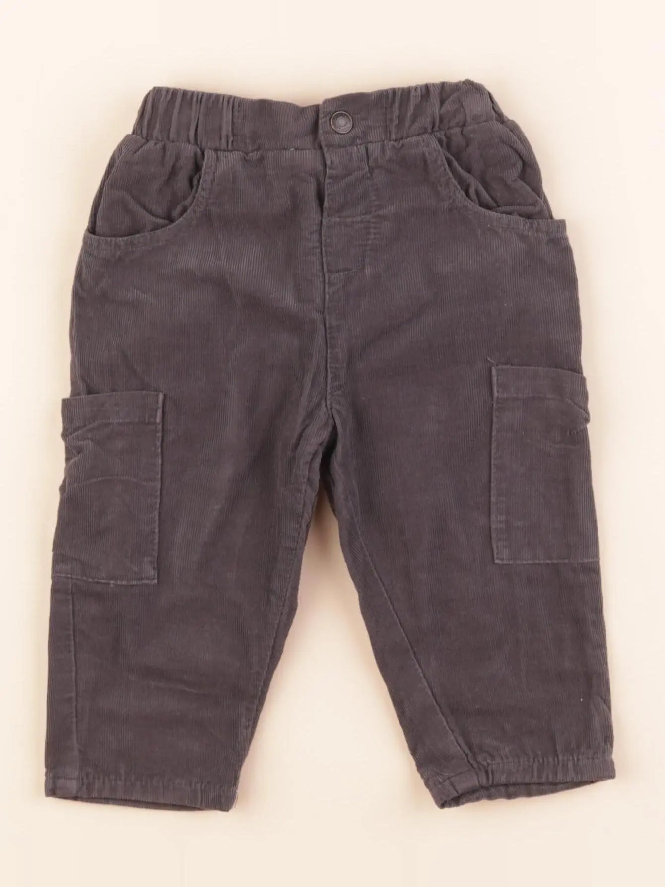 Vertbaudet - pantalon gris - 12 mois