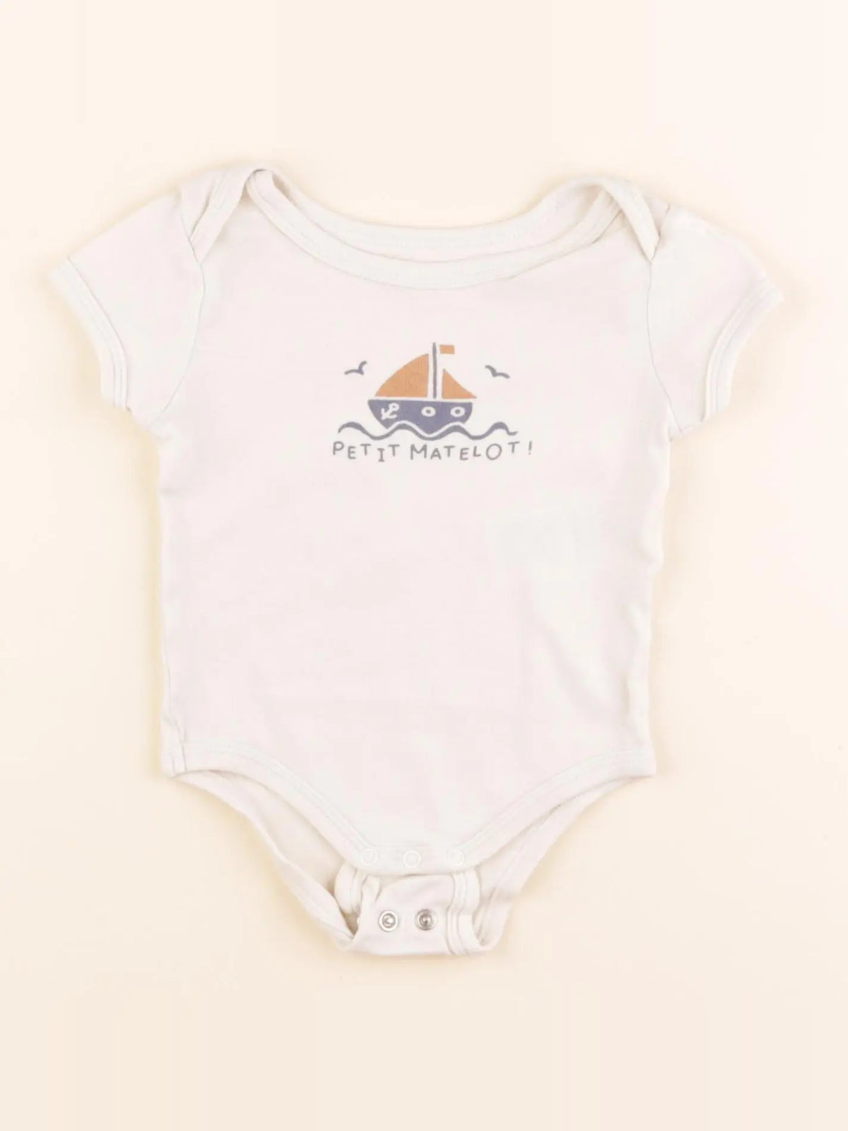 Vertbaudet - body beige - 9 mois