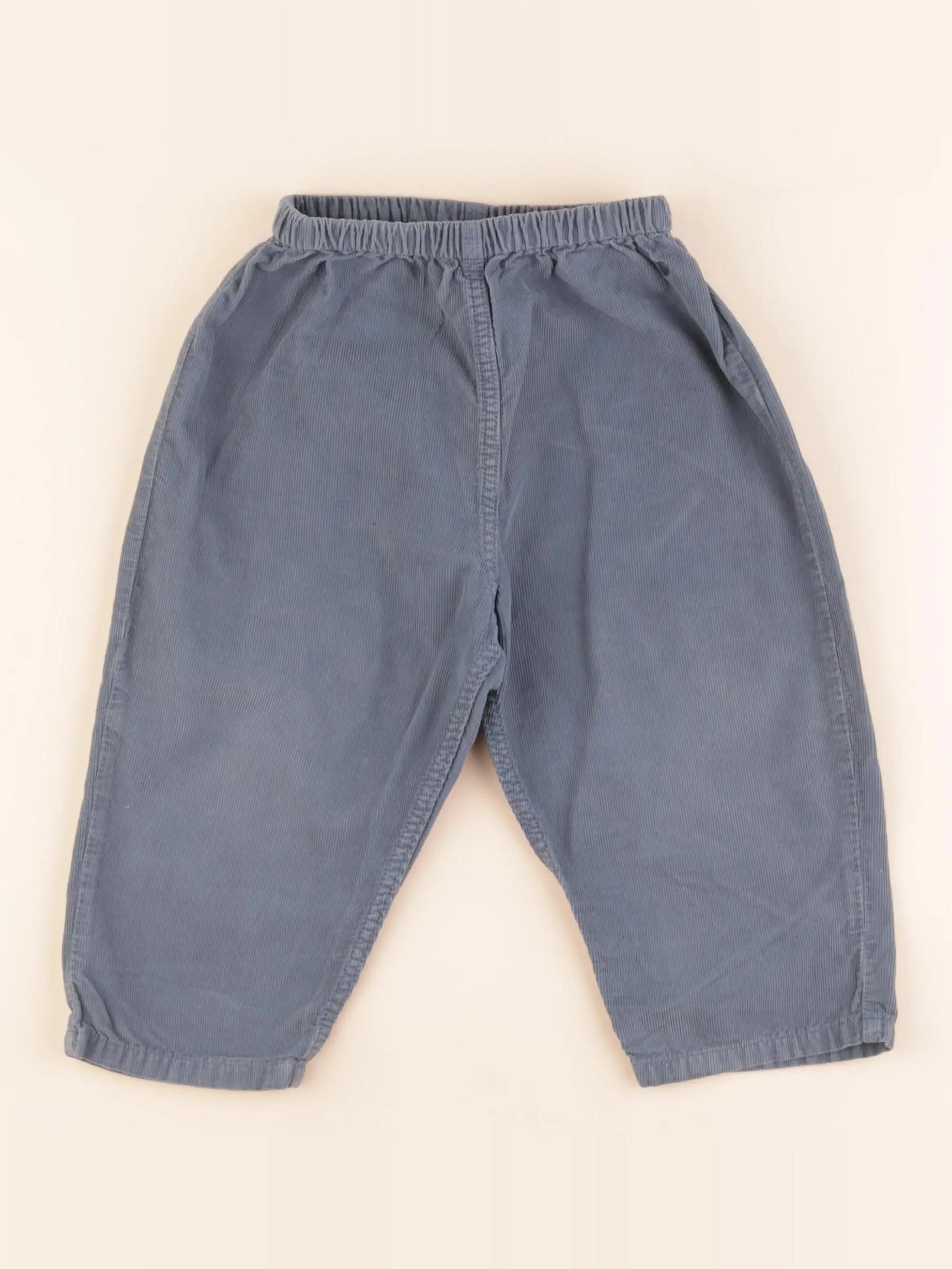 Petit Bateau - pantalon bleu - 24 mois
