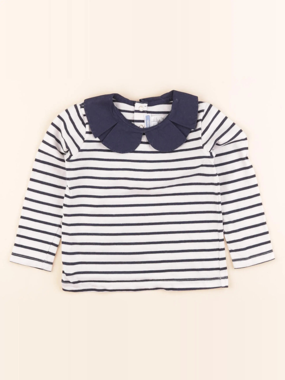 Jacadi - tee-shirt blanc, bleu - 3 ans