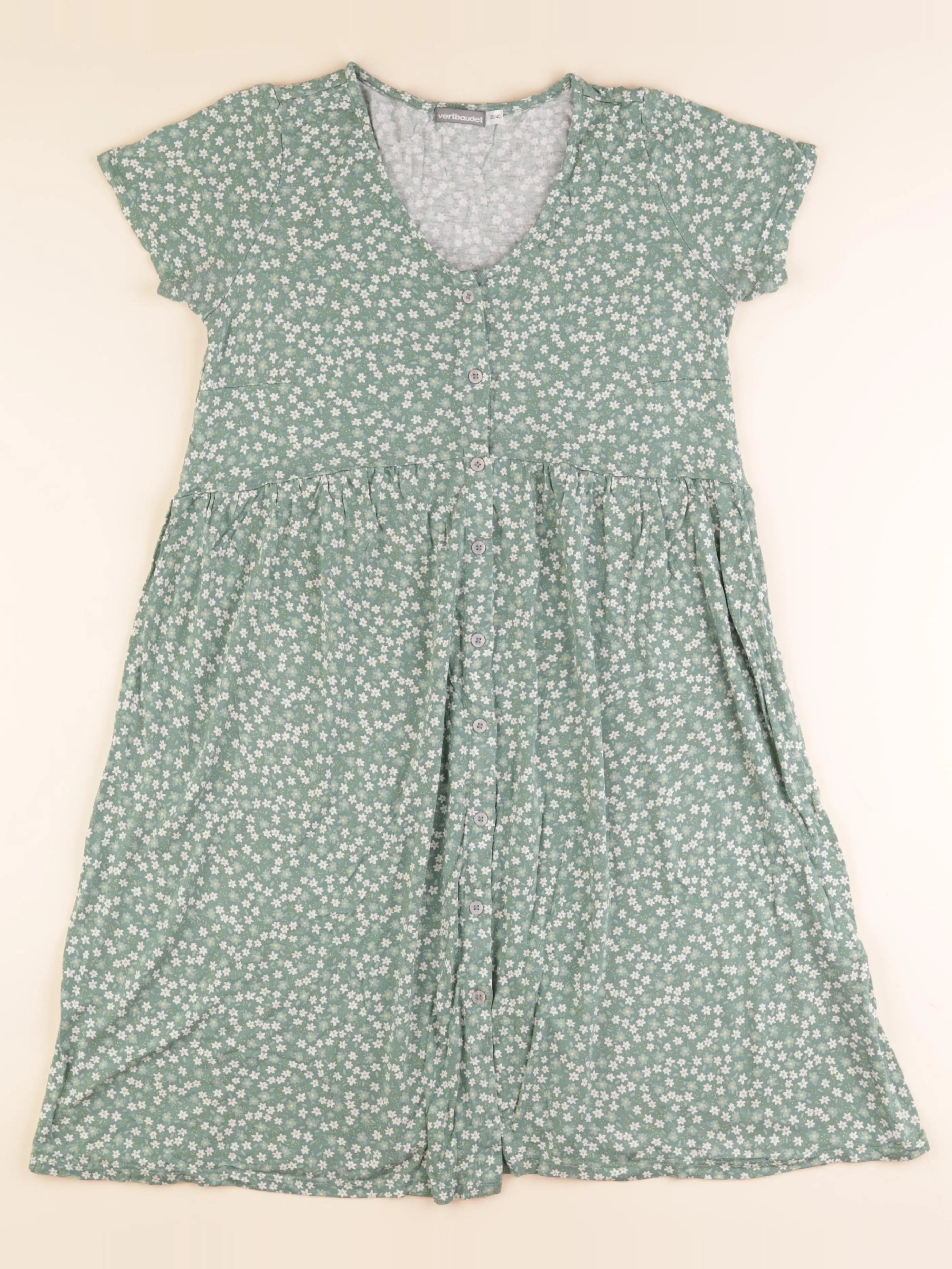 Vertbaudet - robe grossesse, allaitement vert - 38 à 40