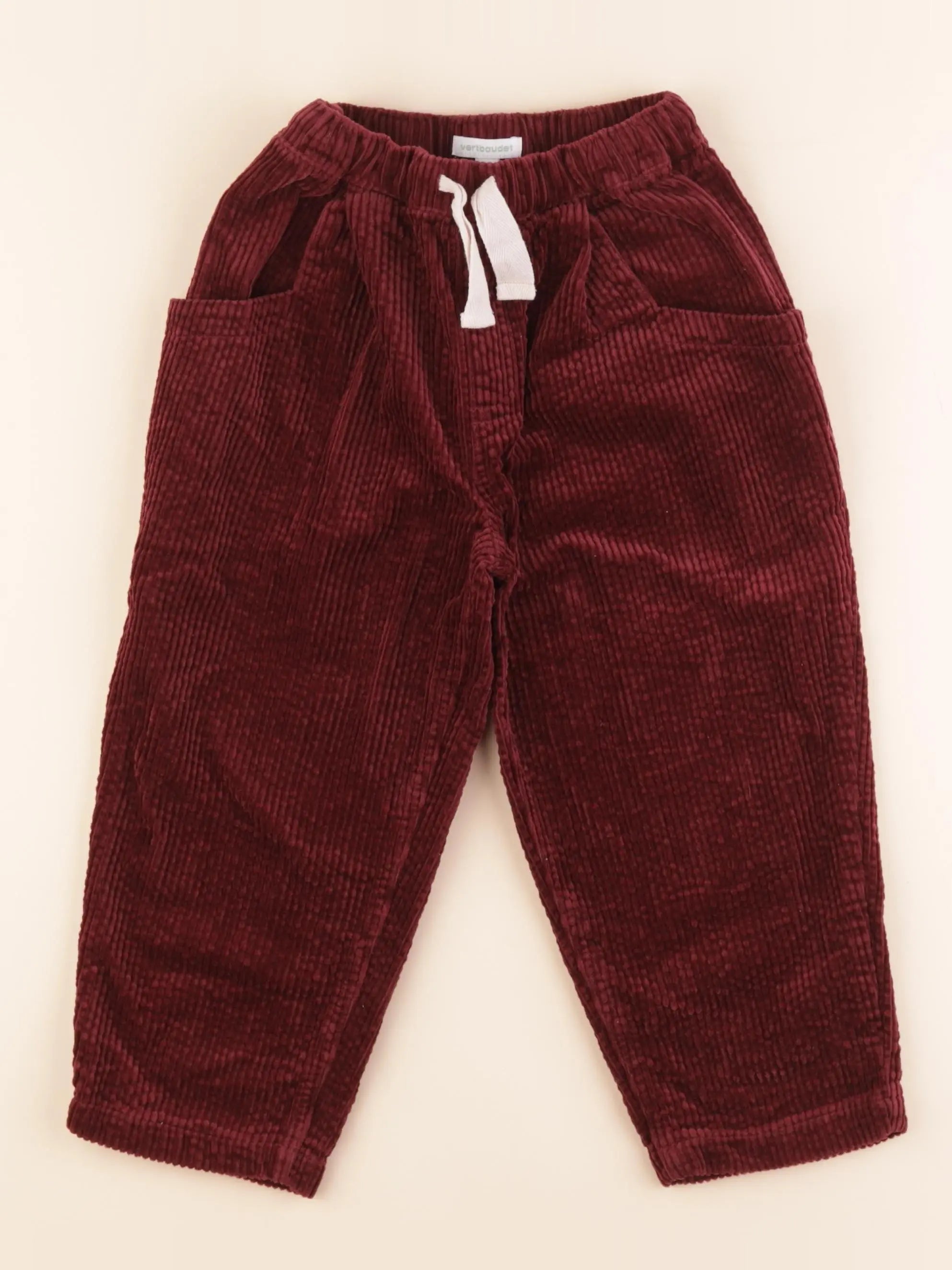 Vertbaudet - pantalon rouge - 4 ans