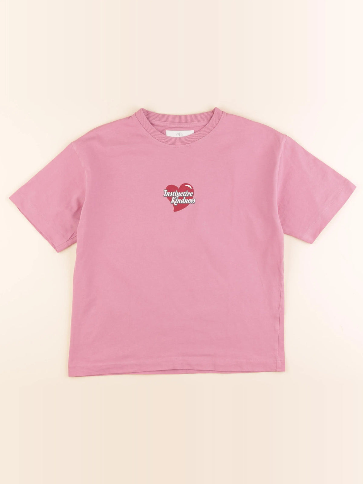 Zara - tee-shirt imprimé au dos rose - 11/12 ans