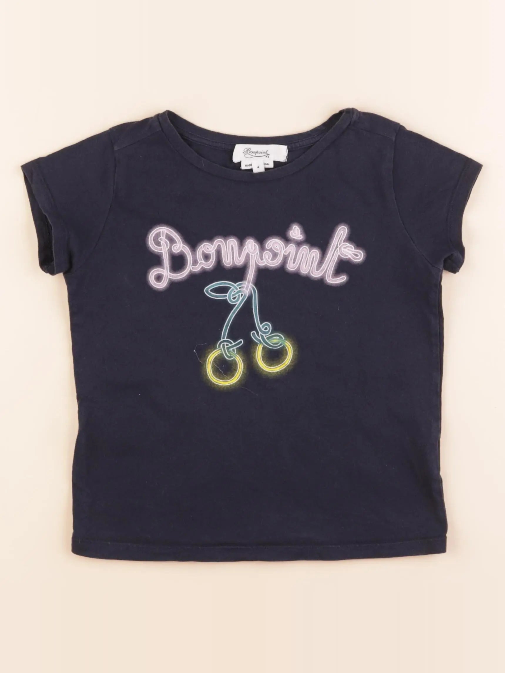Bonpoint - tee-shirt bleu - 4 ans