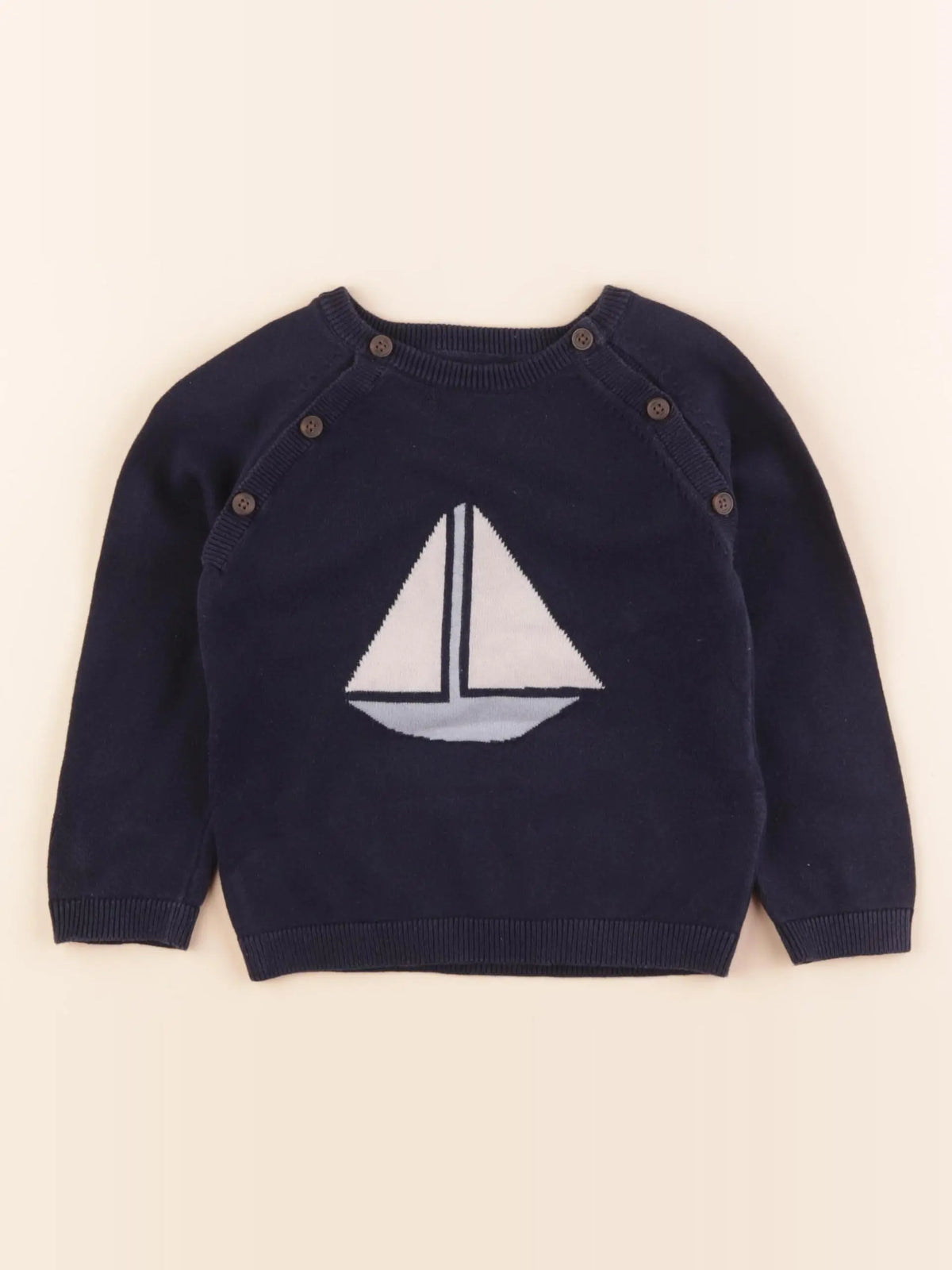 Marks & Spencer - pull bleu - 2/3 ans
