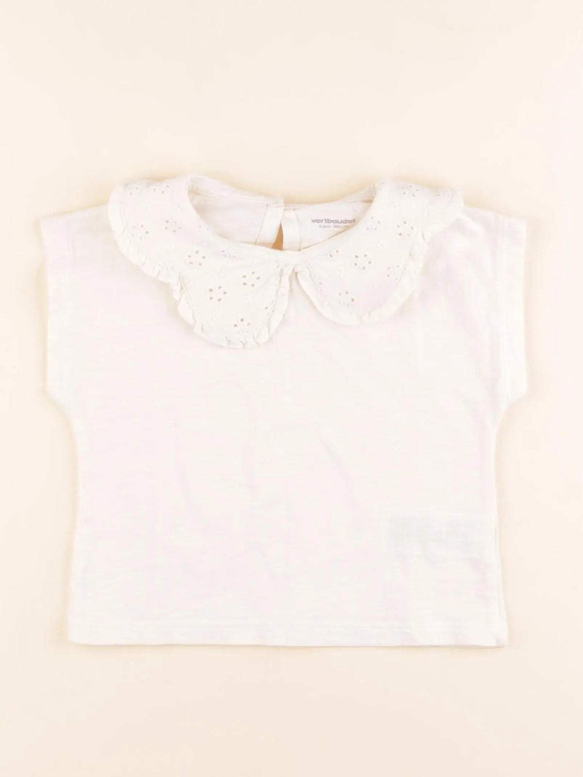 Vertbaudet - tee-shirt blanc - 2 ans