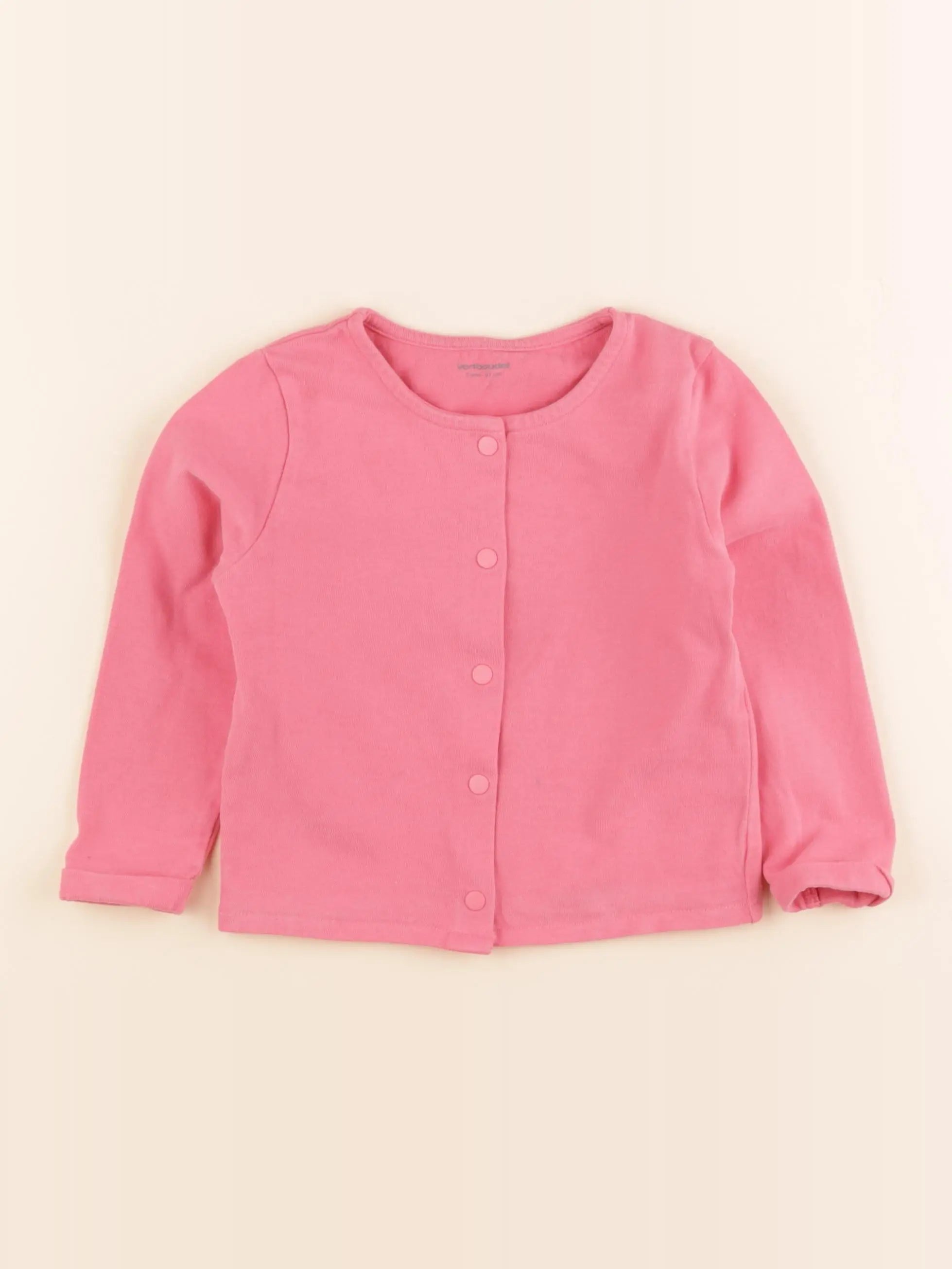 Vertbaudet - sweat rose - 3 ans