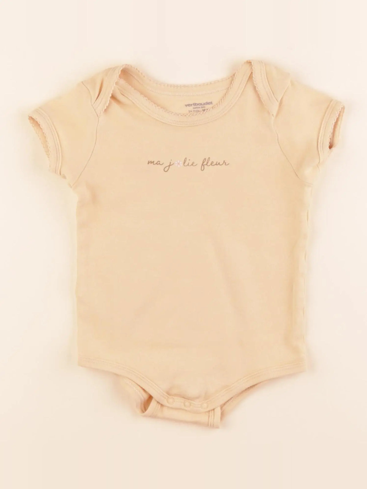 Vertbaudet - body jaune - 24 mois