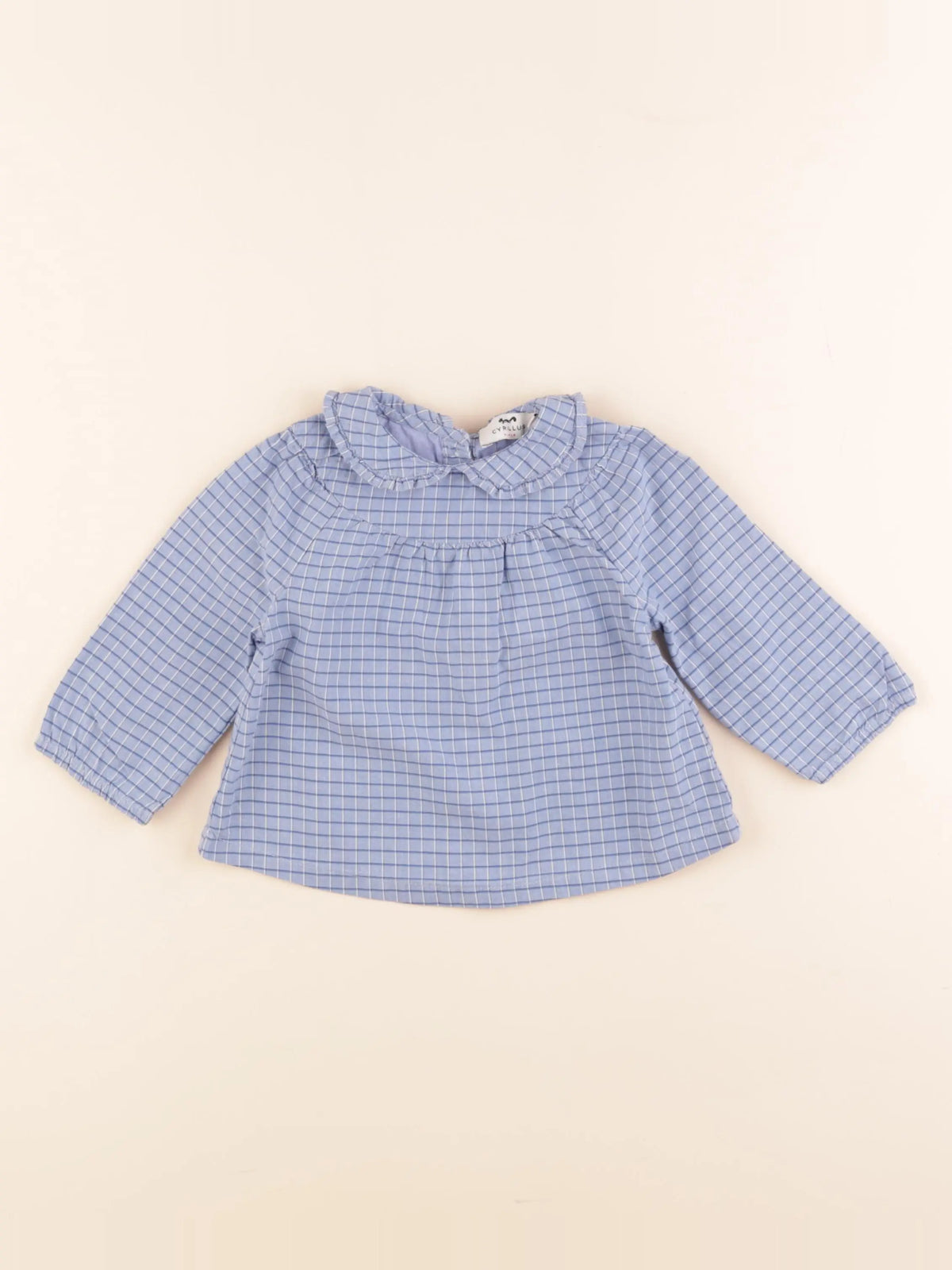 Cyrillus - blouse bleu - 12 mois