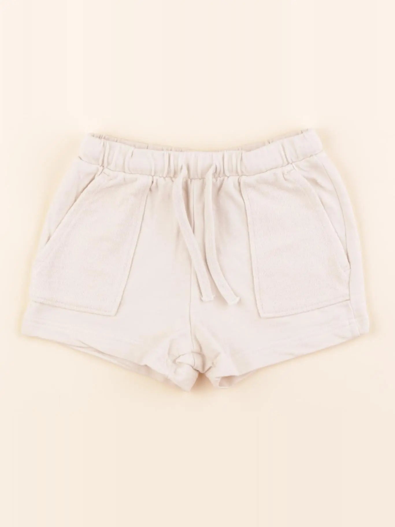 H&M - short beige - 6/9 mois