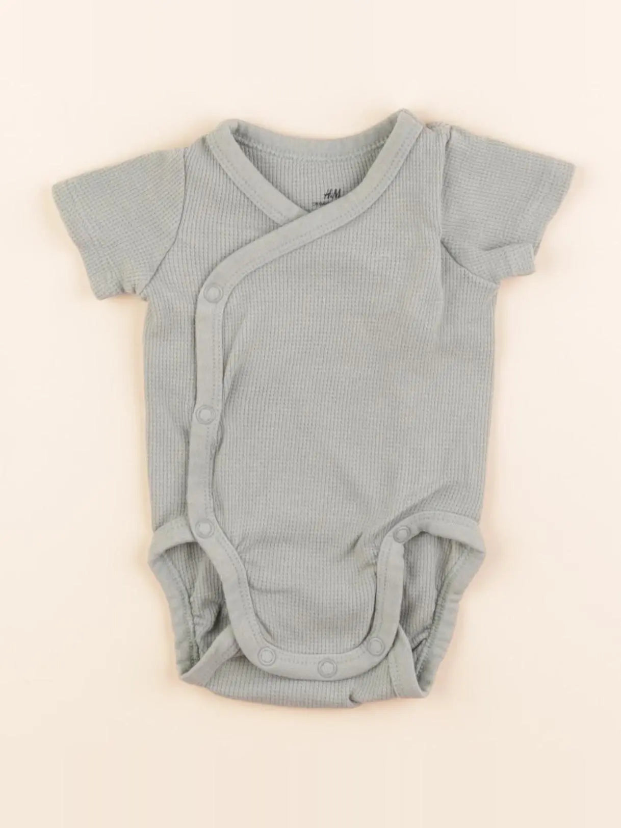 H&M - body vert - 0/1 mois
