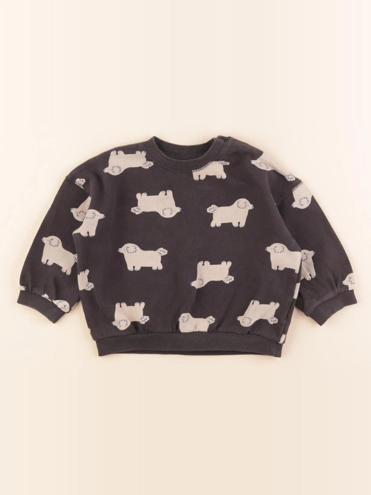 H&M - sweat gris - 12/18 mois