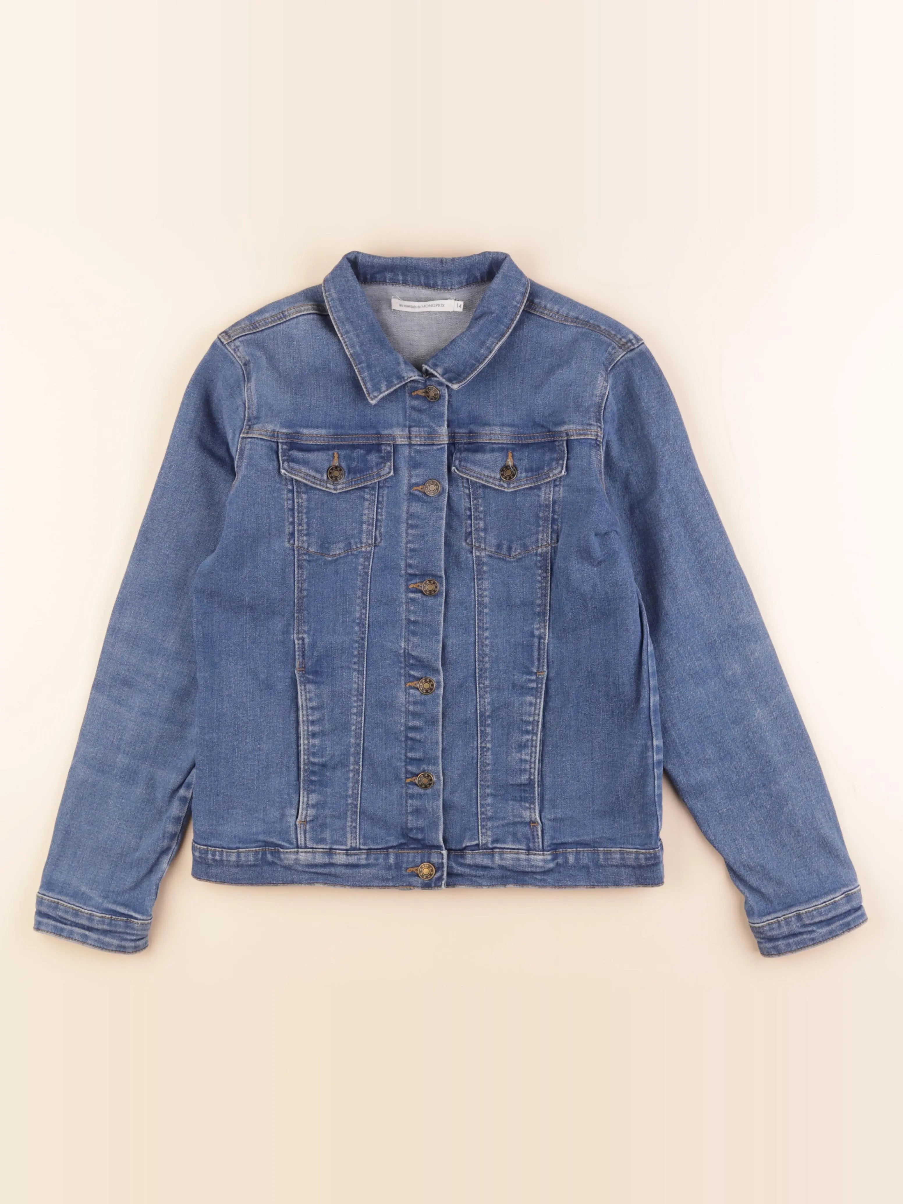 Monoprix - veste bleu - 14 ans