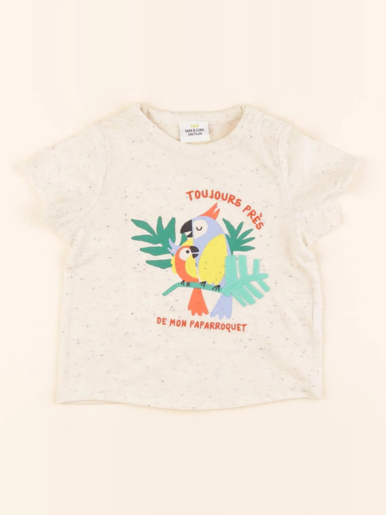 Tape à l'oeil - tee-shirt beige - 12 mois