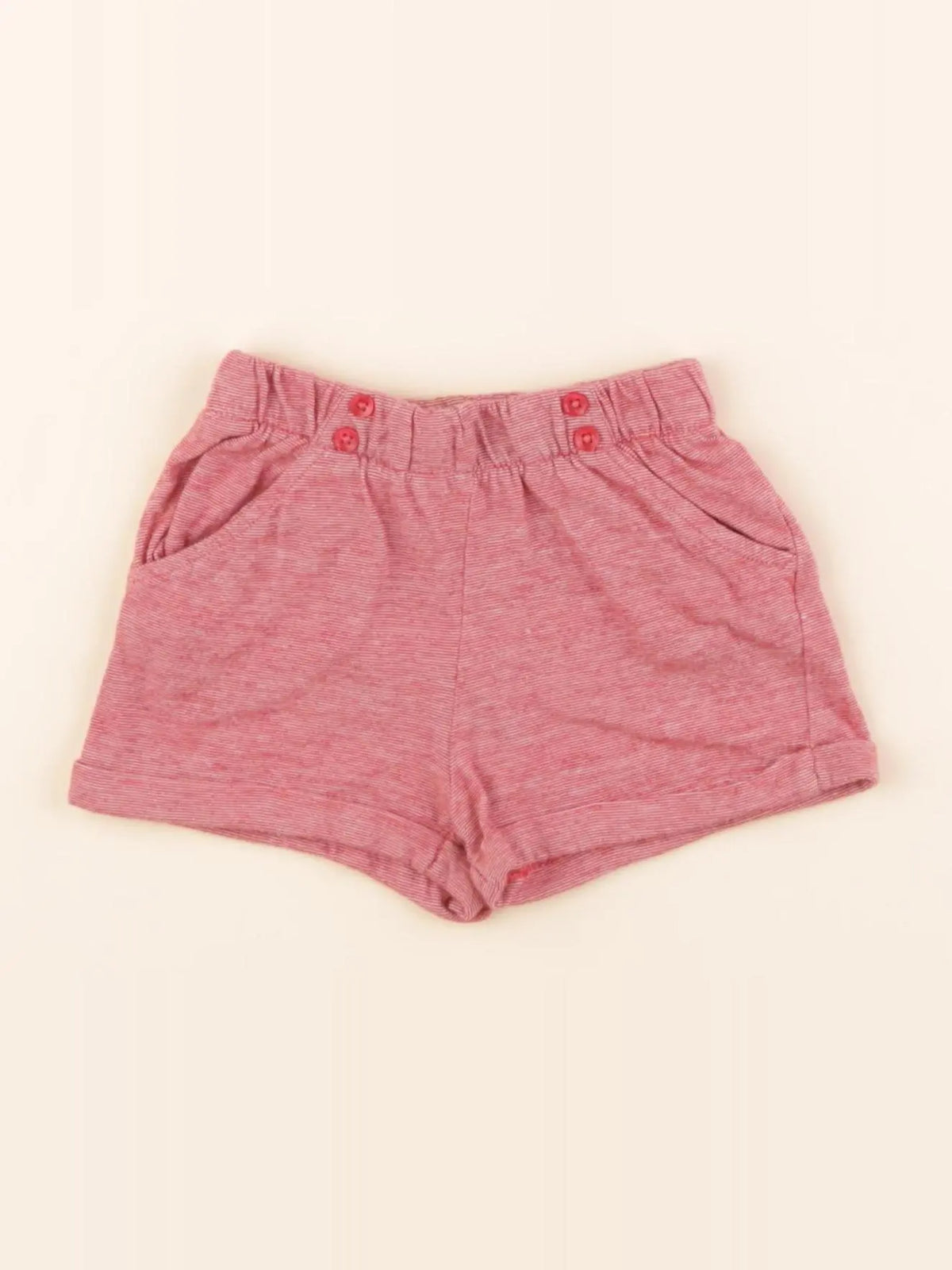 Boutchou - short rouge - 12 mois