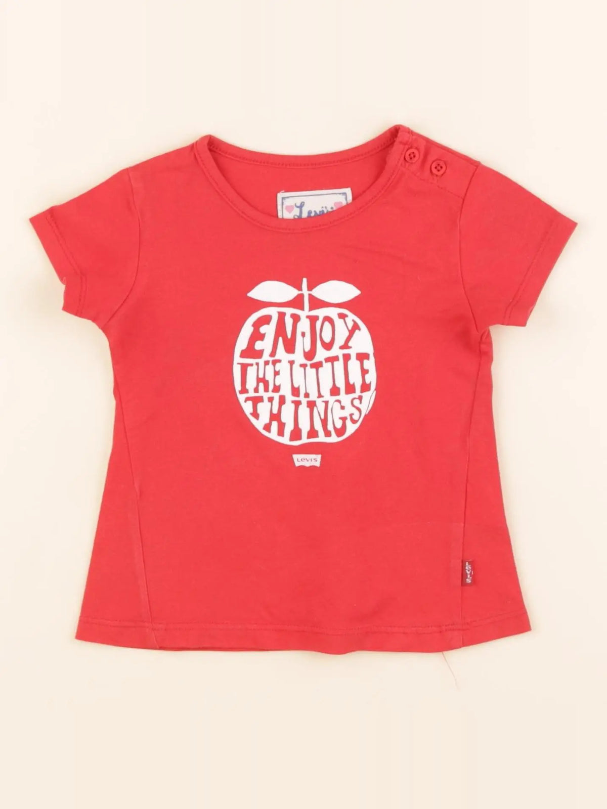 Levi's - tee-shirt rouge - 12 mois
